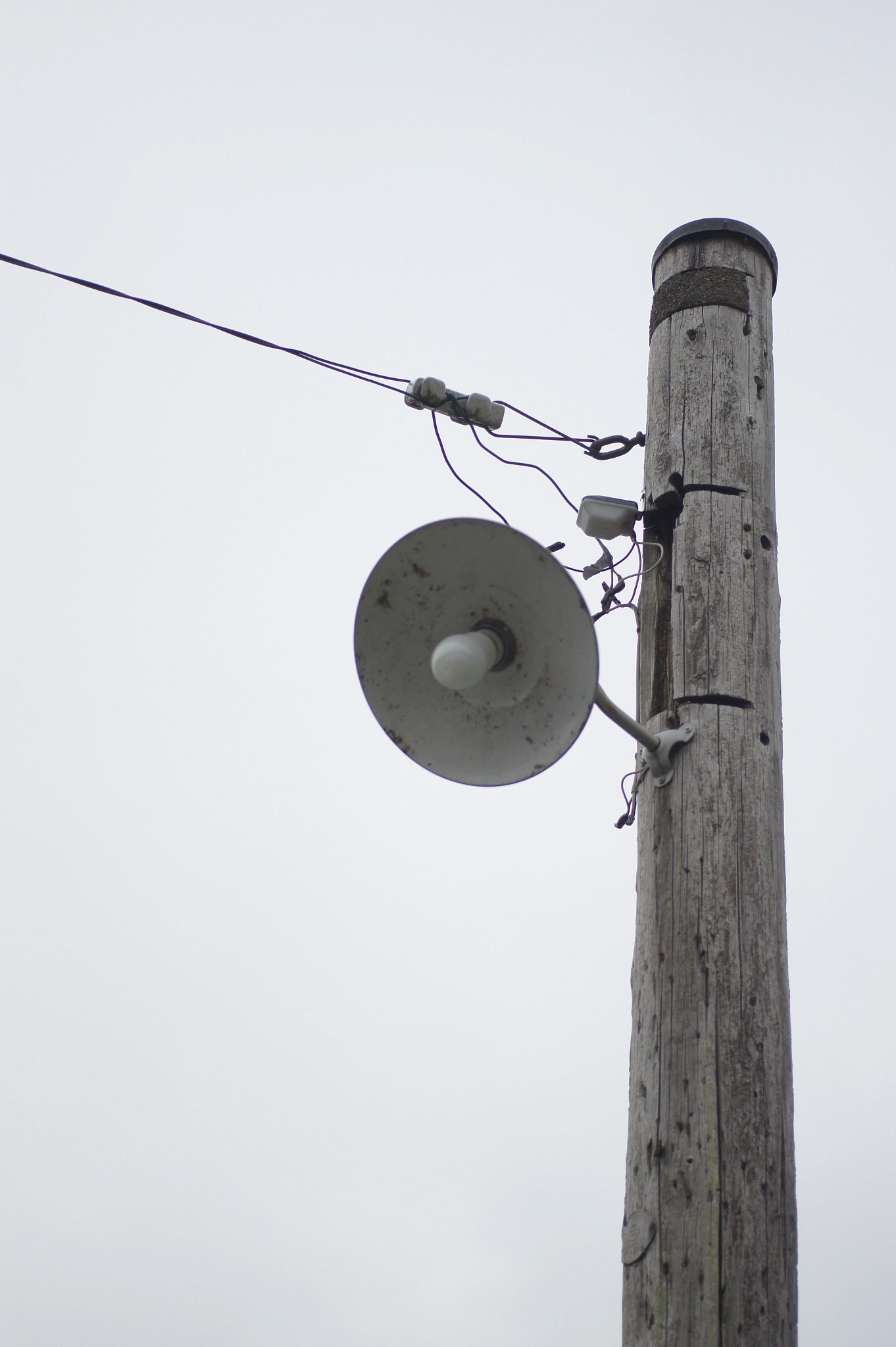 old street light in japanese countryside