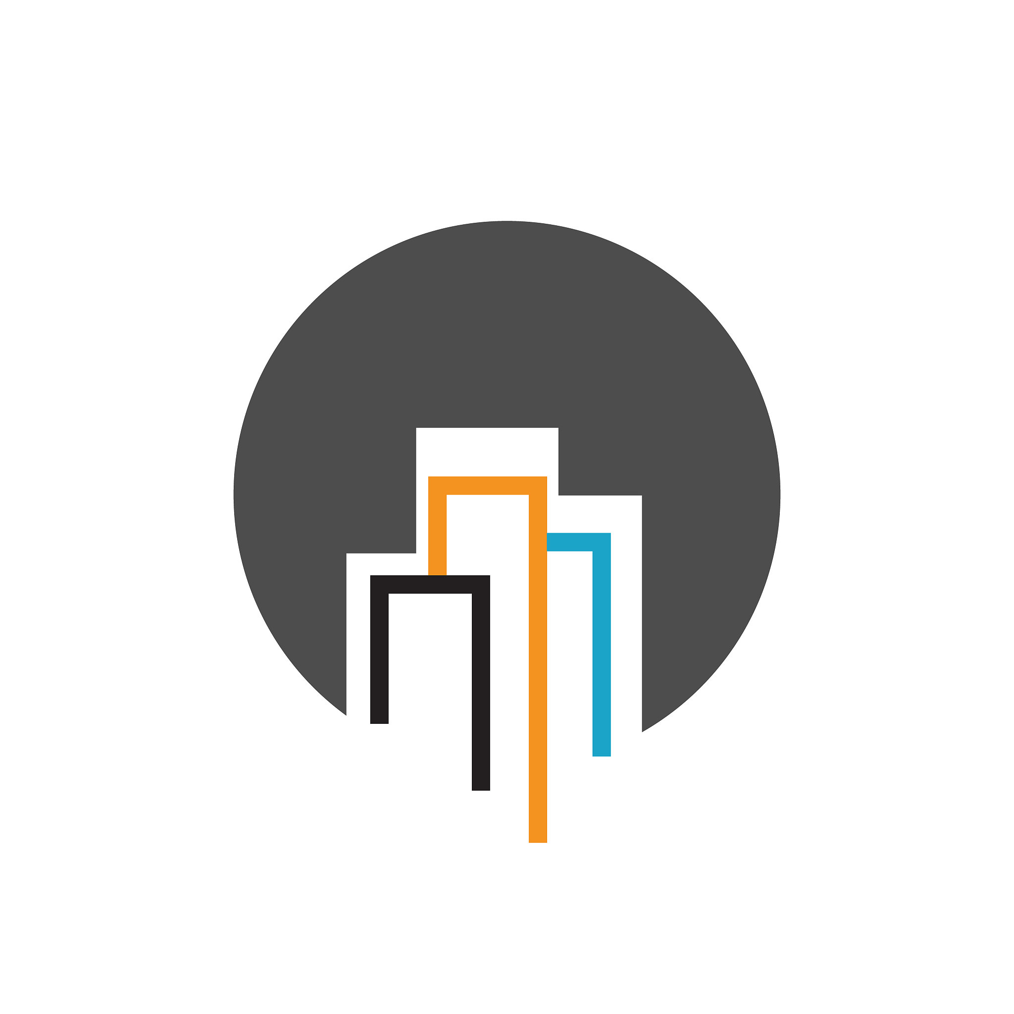 modern creative idea of abstract building logo design vector ill