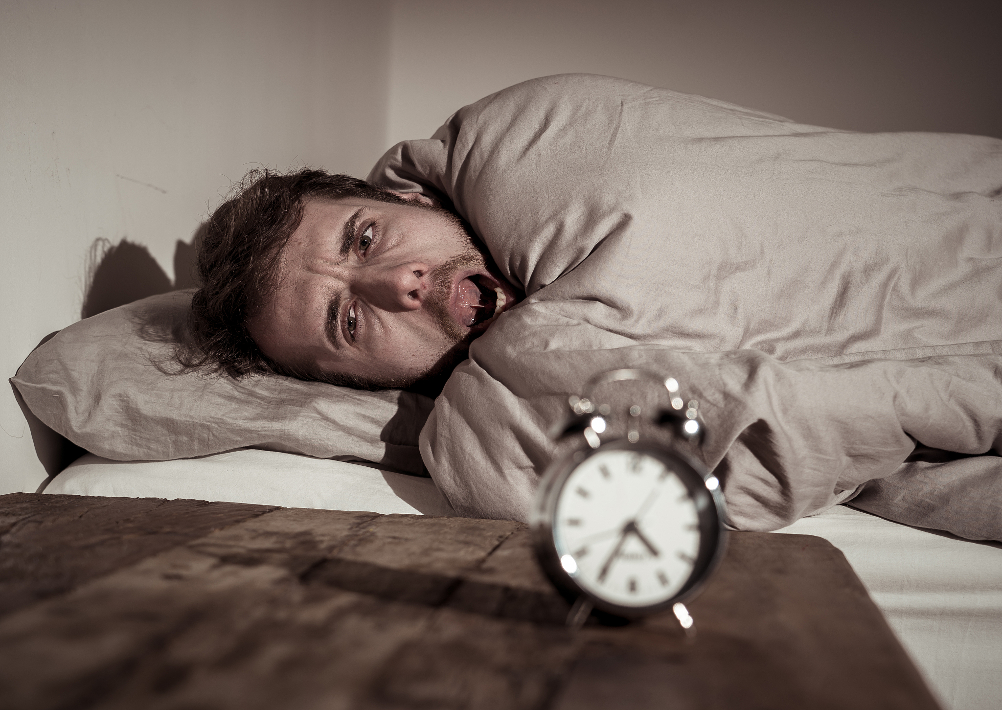 mental health, insomnia and sleeping disorders. frustrated and h