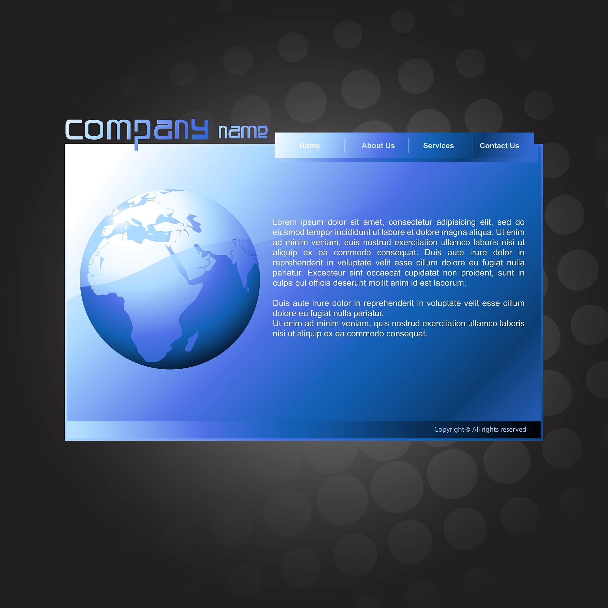 website template
