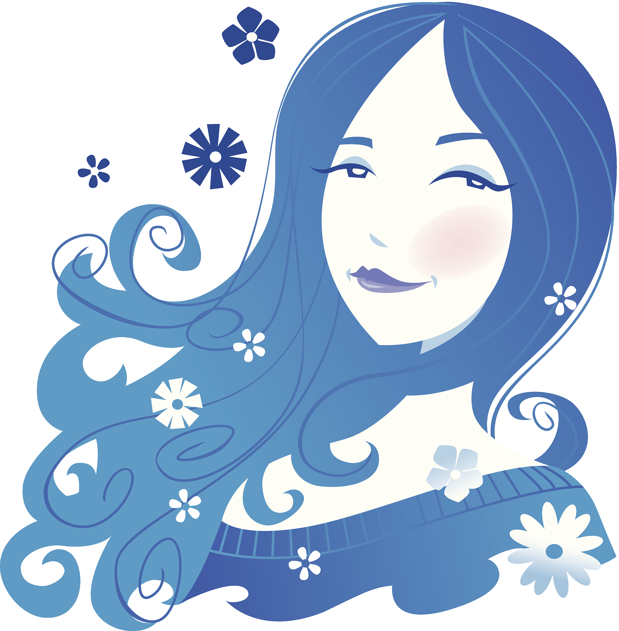 woman flowers c