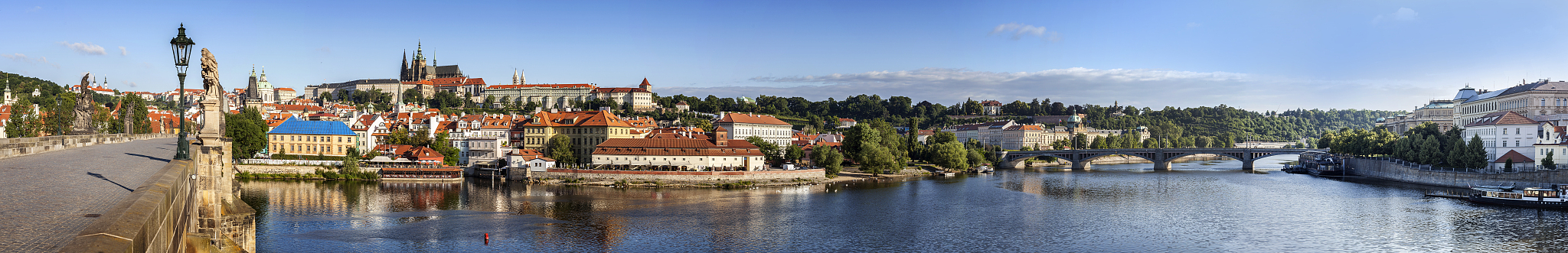 prague panoramic view, czech republic.
