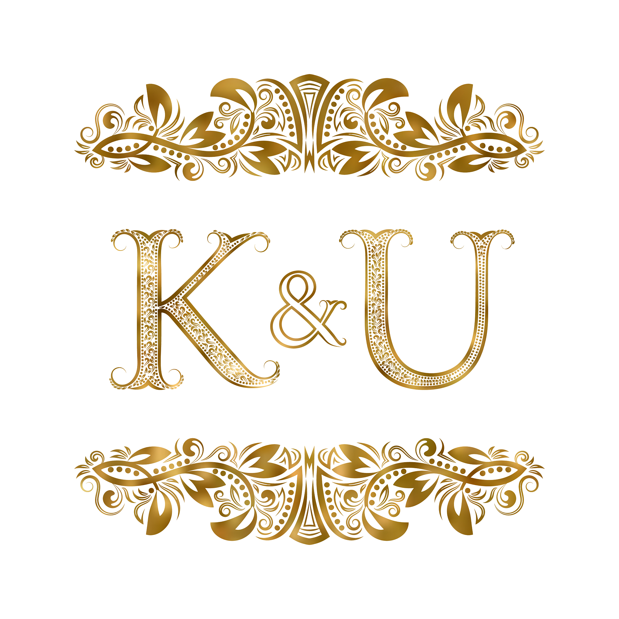 品牌名称,英文字母<strong>k</strong>,英文字母u,中世纪花饰字母,图标,文字,商务,华丽