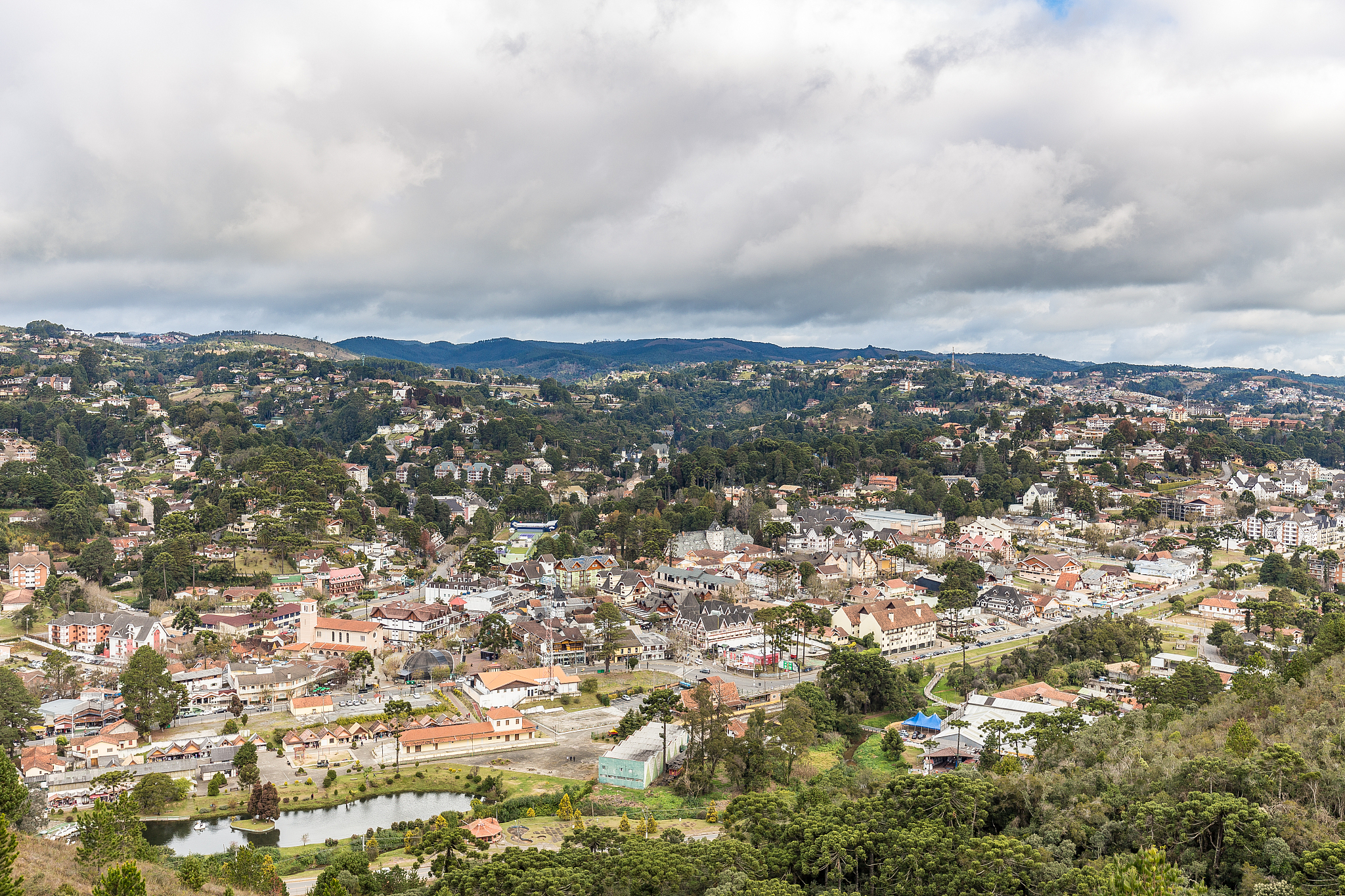 campos do jordao, brazil. view from elephant's hill
