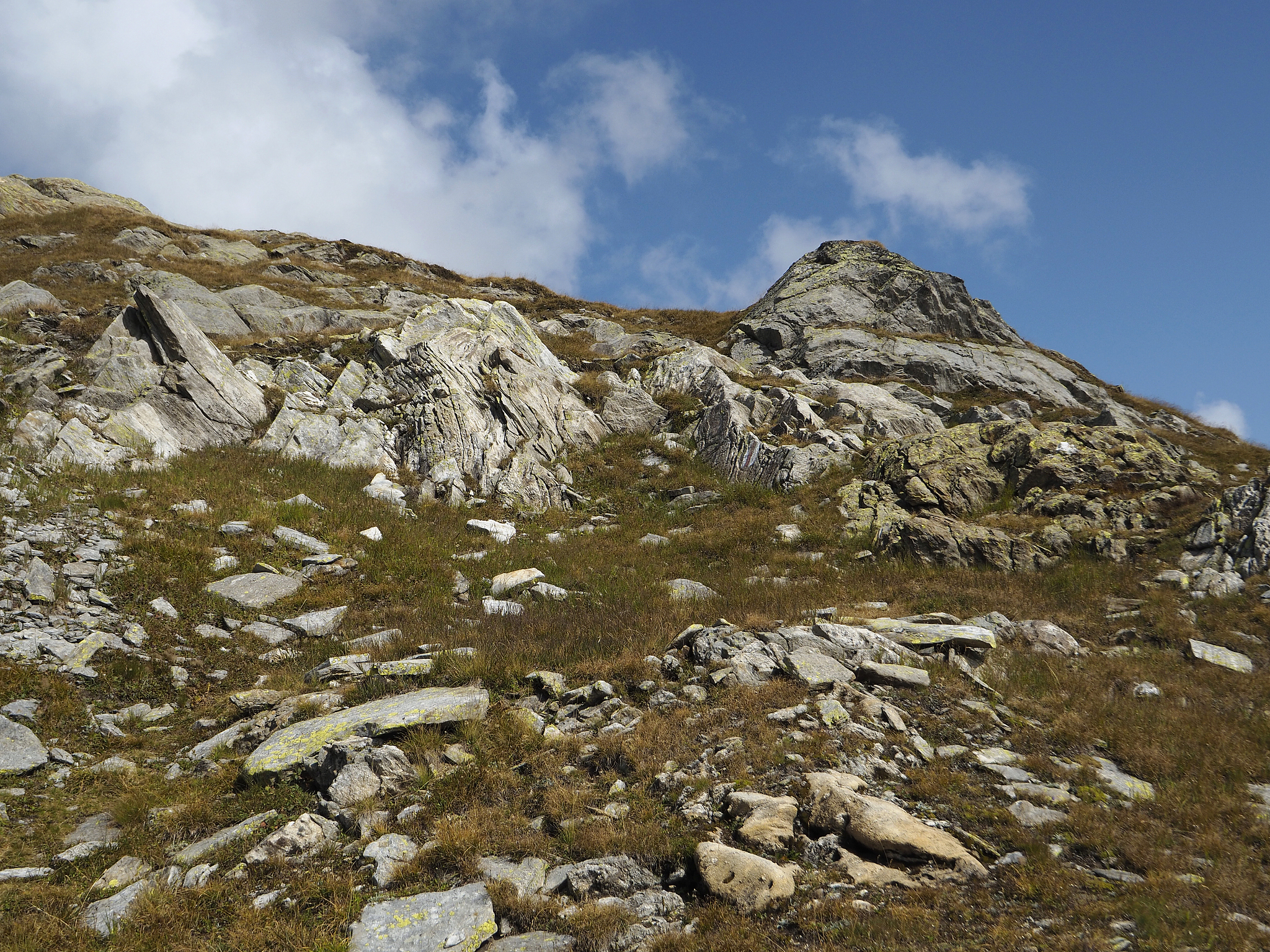 eroded rocks in val sabbia (sand valley) near passo del naret mo