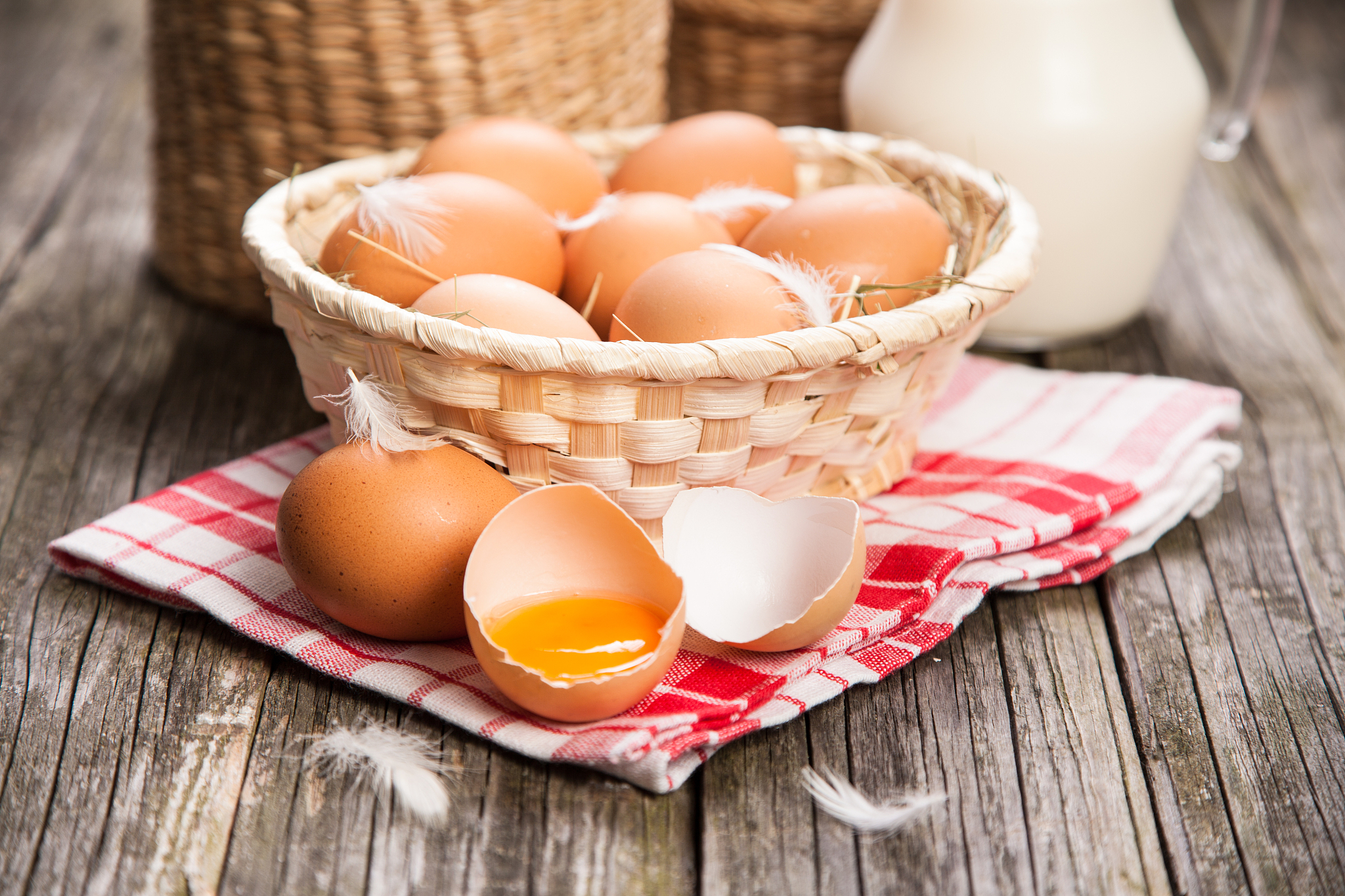 fresh organic eggs