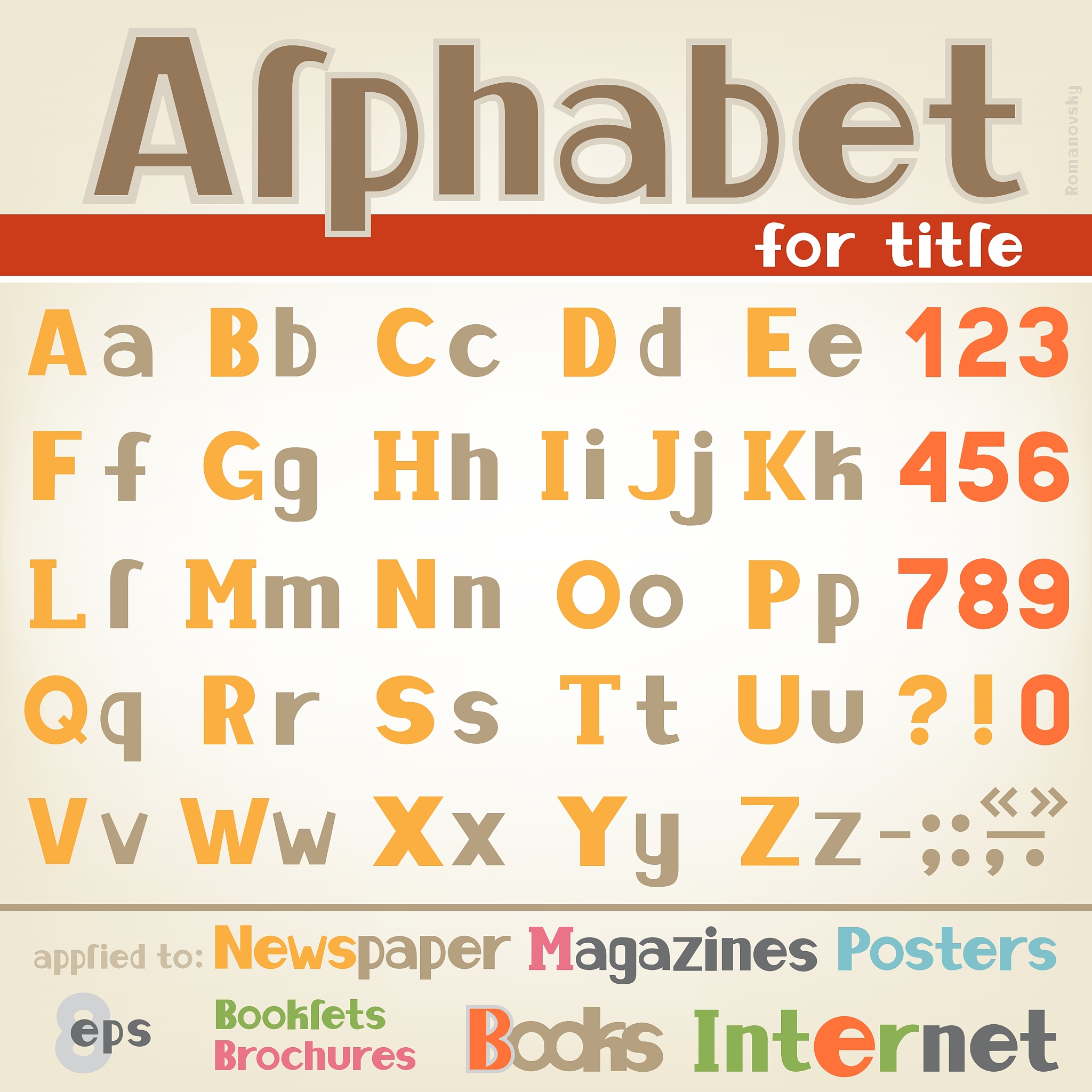 alphabet for title