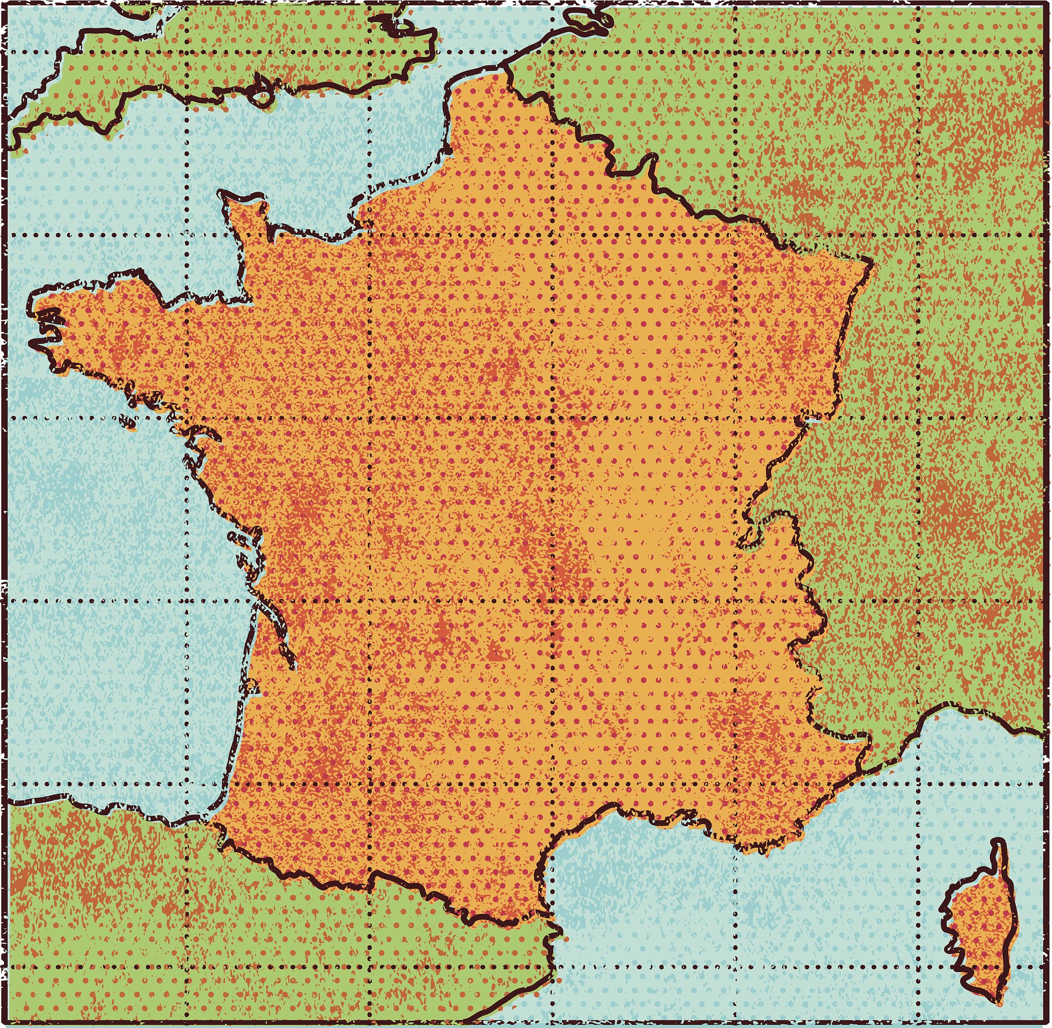 grunge france map