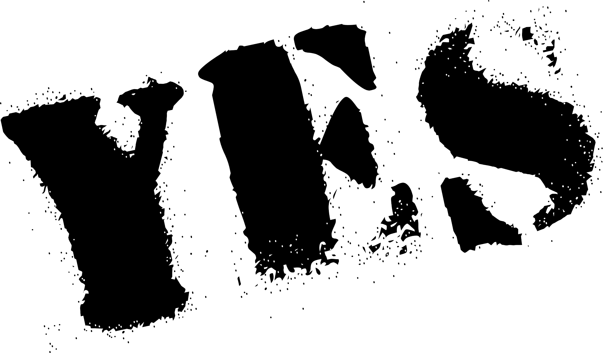 yes stamp rubber grunge
