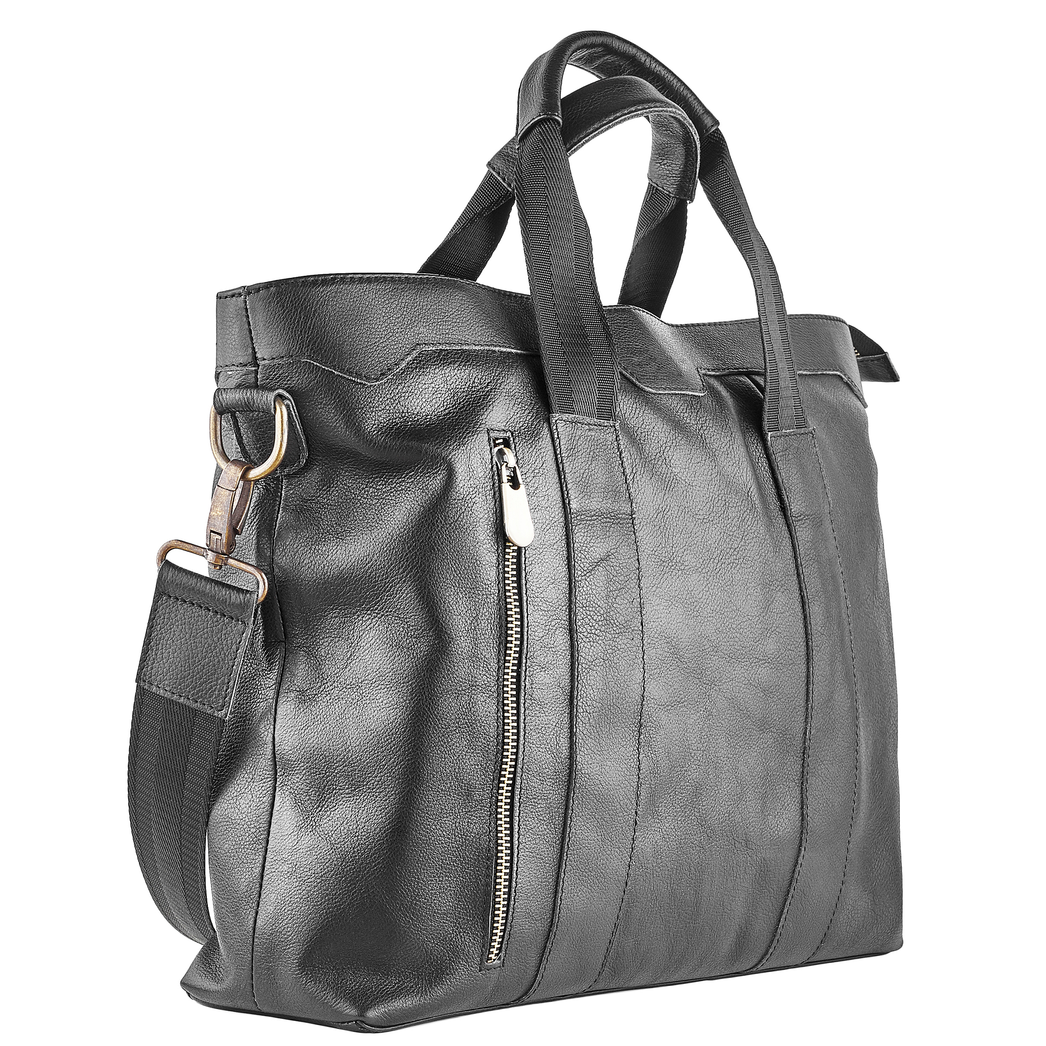 leather bag isolated on a white background
