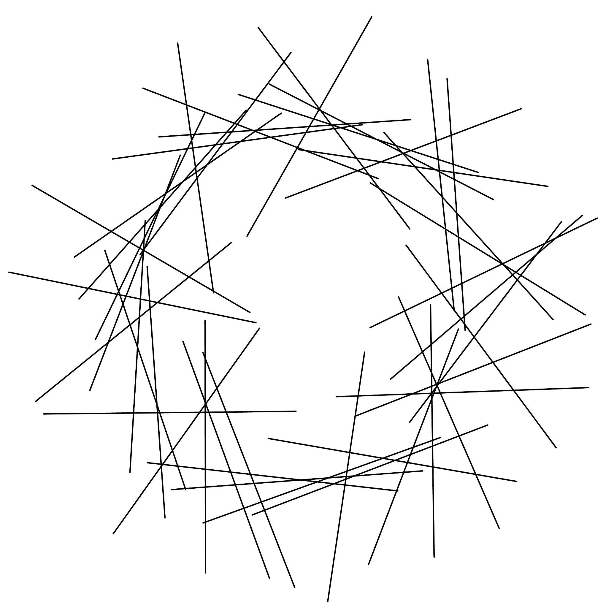 random intersecting lines abstract geometric
