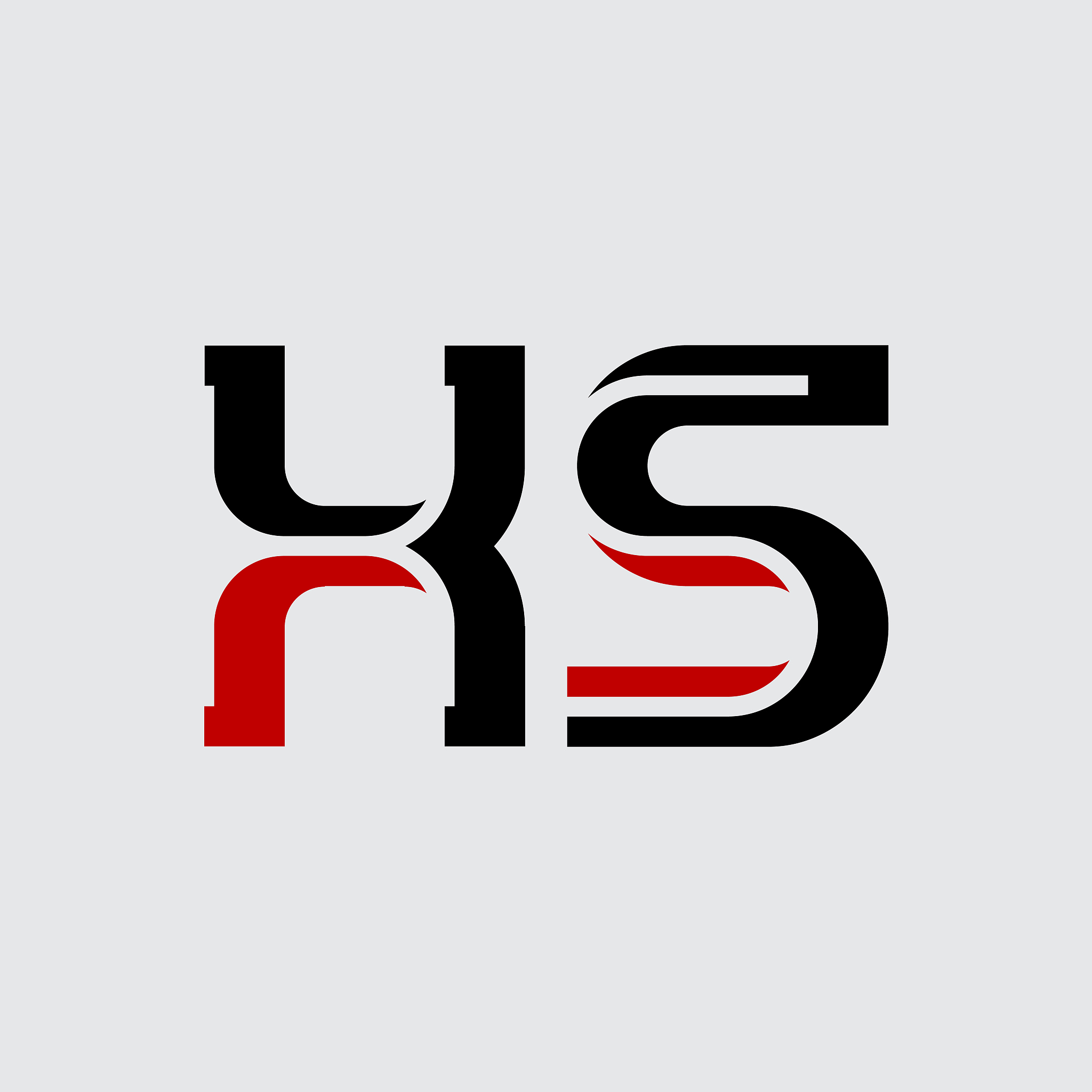 xs - initials or logo. x and s - icon or logotype template. desi