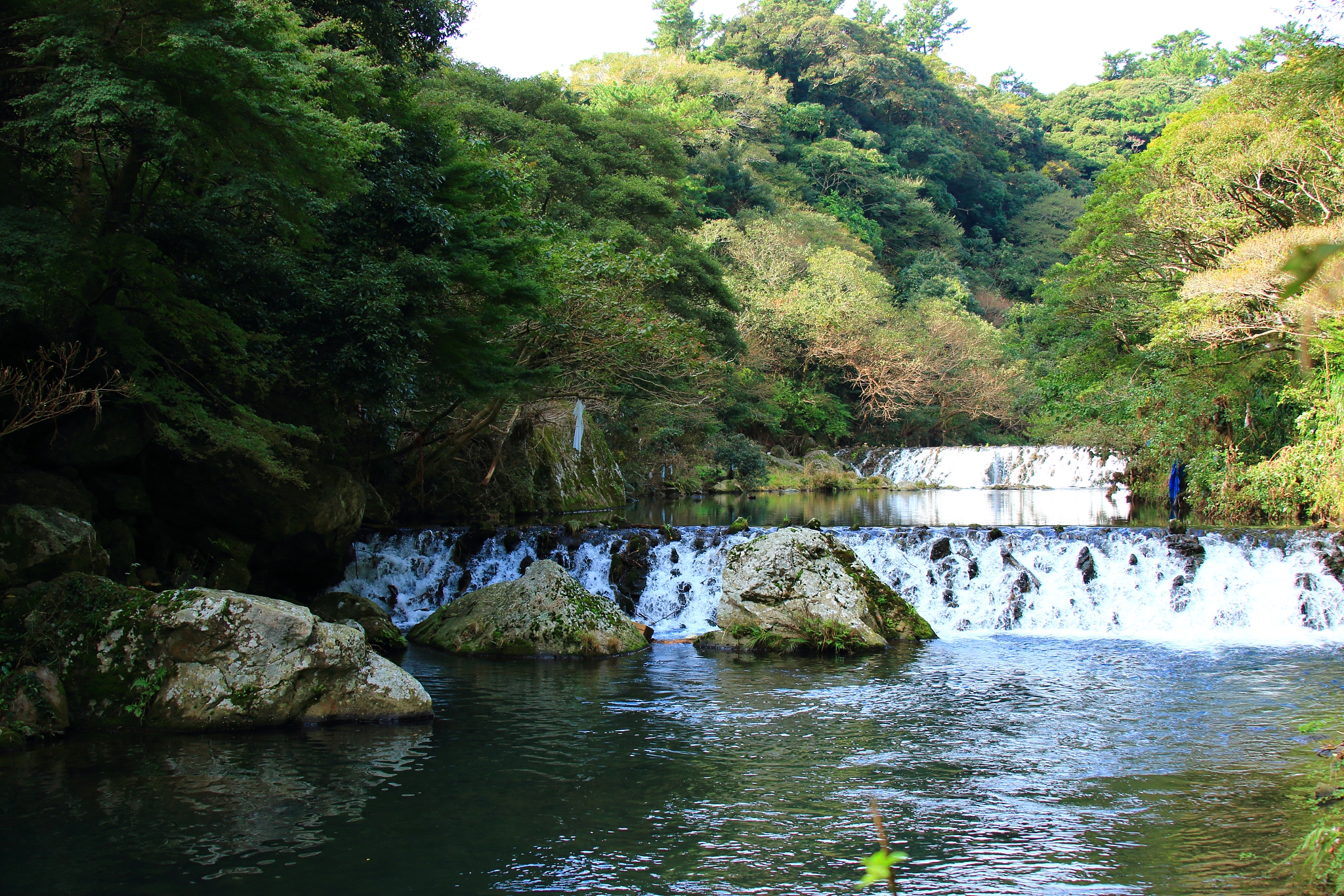 tianjie falls, waterfalls, wonang bird, water ori, winter, night
