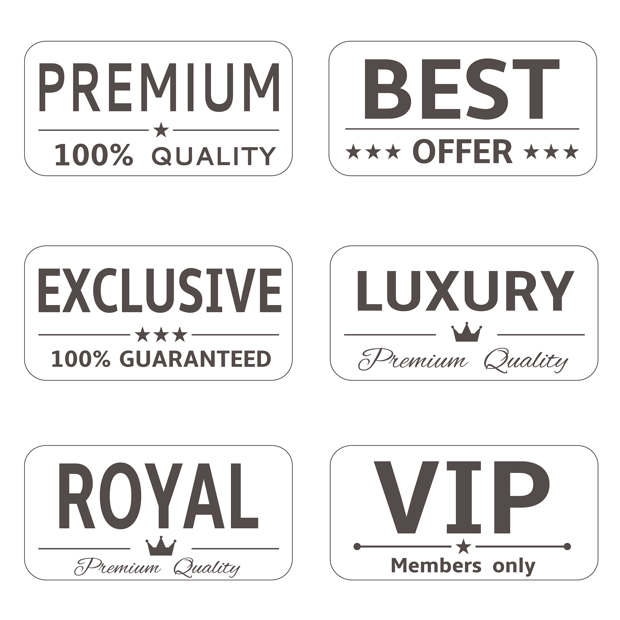 minimalistic luxury labels