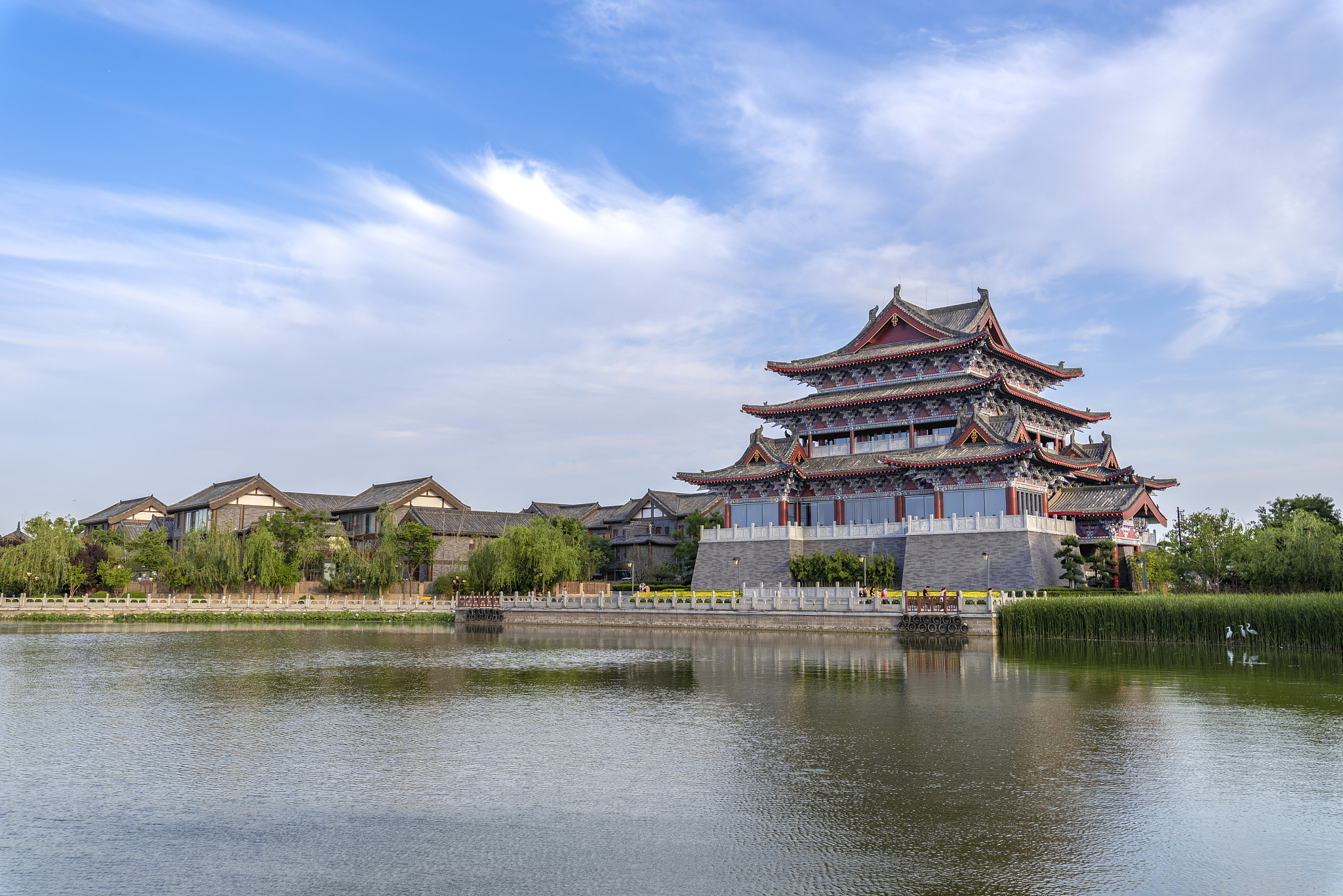 中国河南开封大宋御河风光
