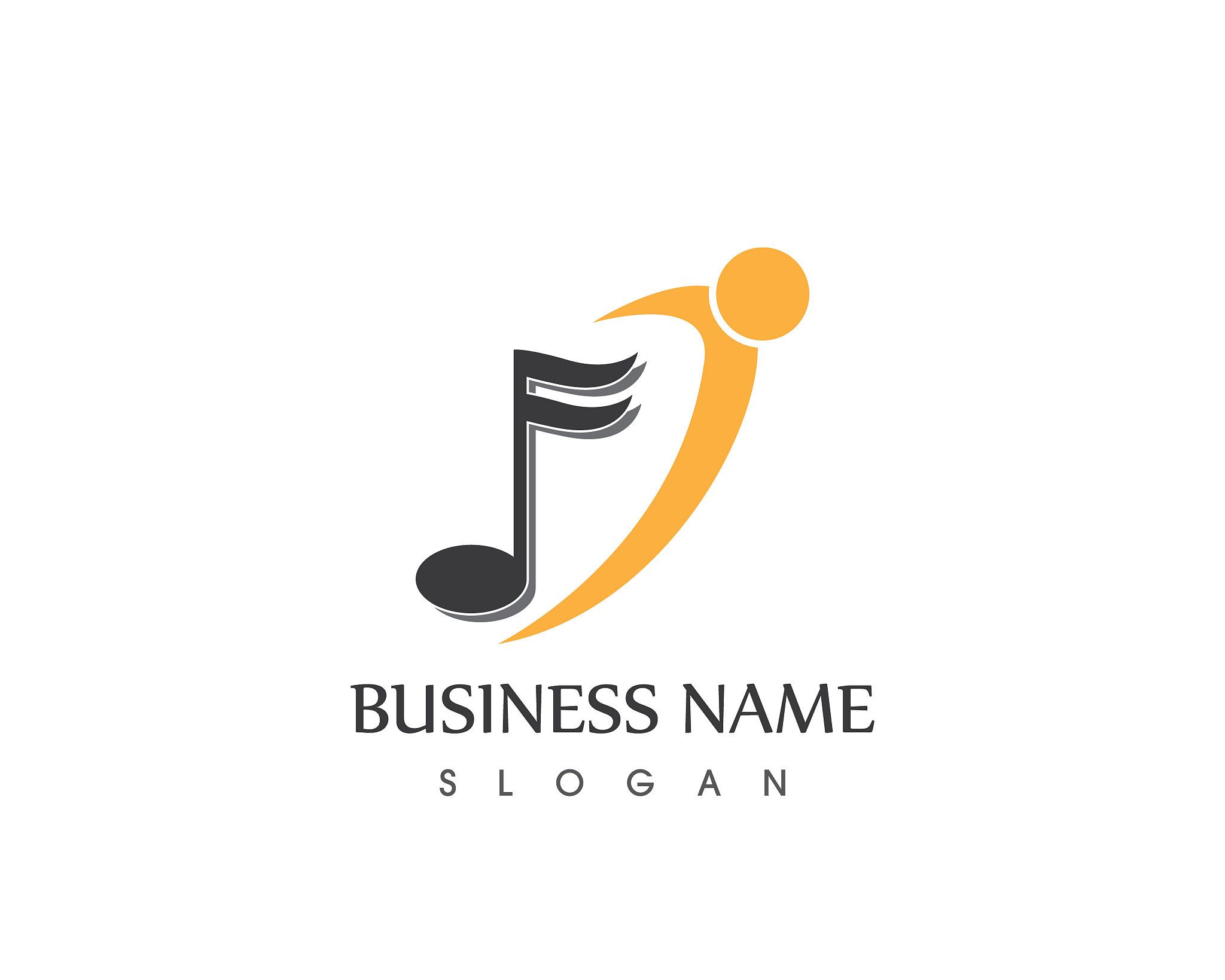 music note icon template