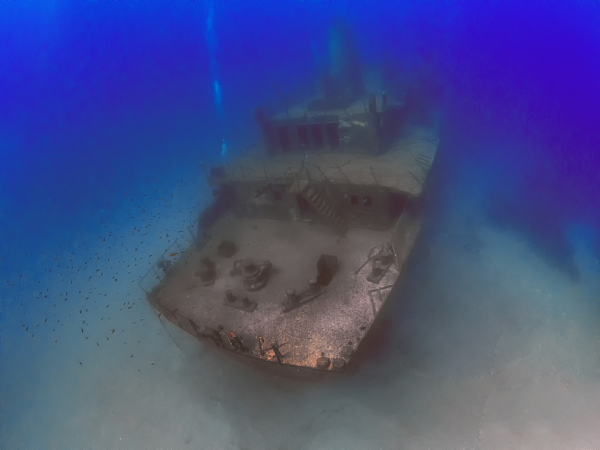 the wreck of the um el faroud off the coast of malta