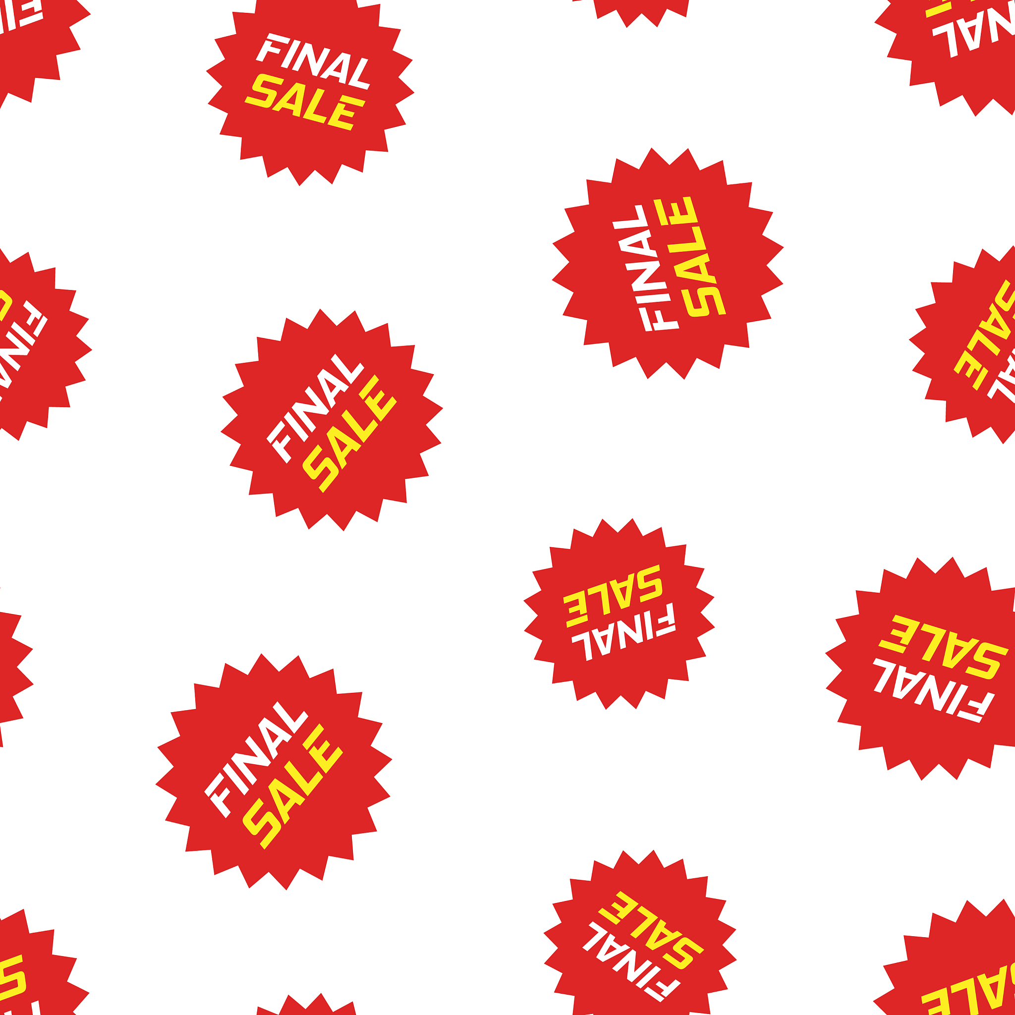 discount sticker icon seamless pattern background