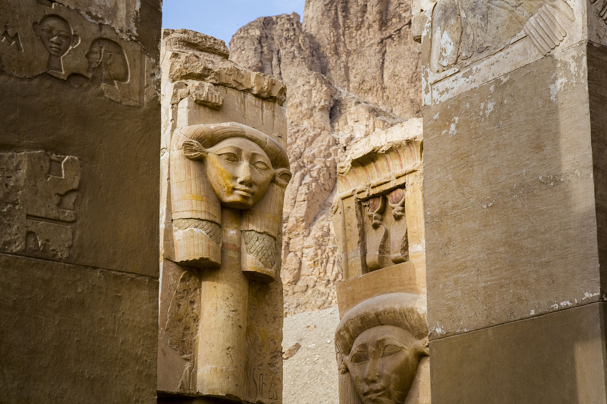 relief of anubis from temple of hatshepsut