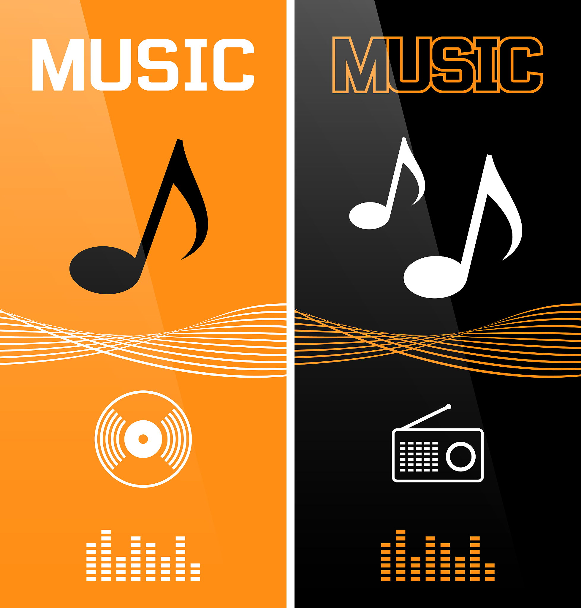 music banner or flyer design