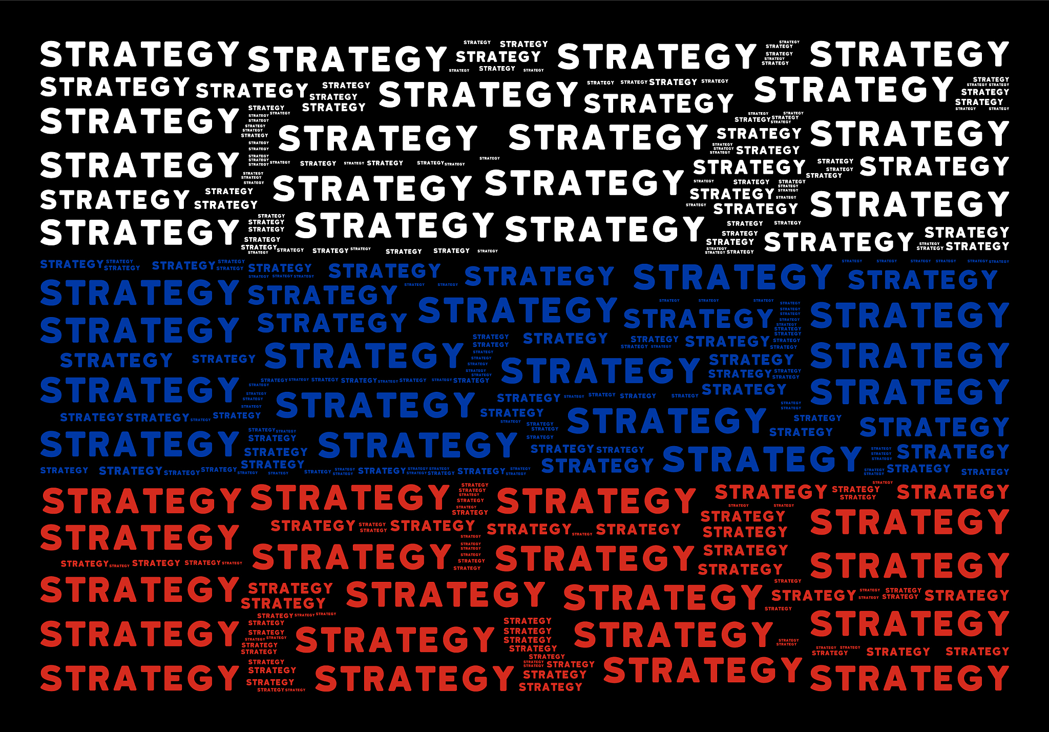 russian flag collage of strategy text items