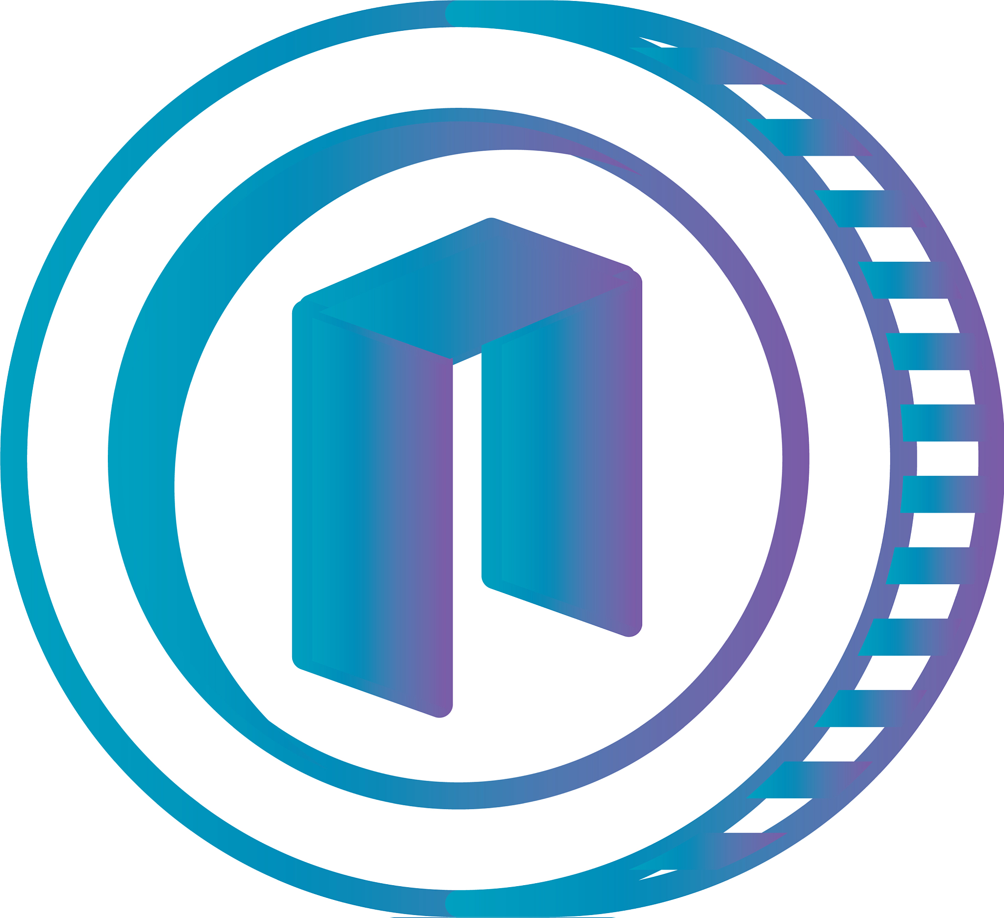 cryptocurrency neo coin isolated icon