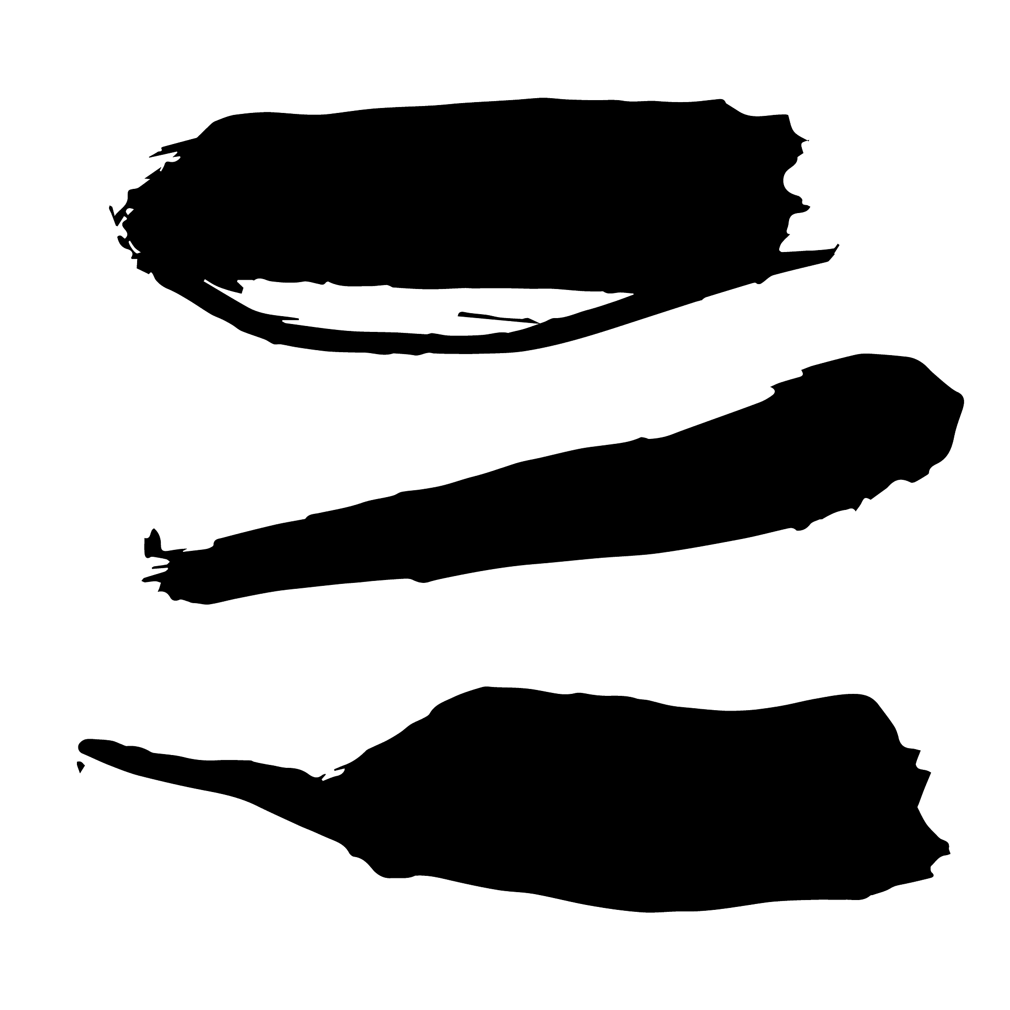 grunge brush stroke set