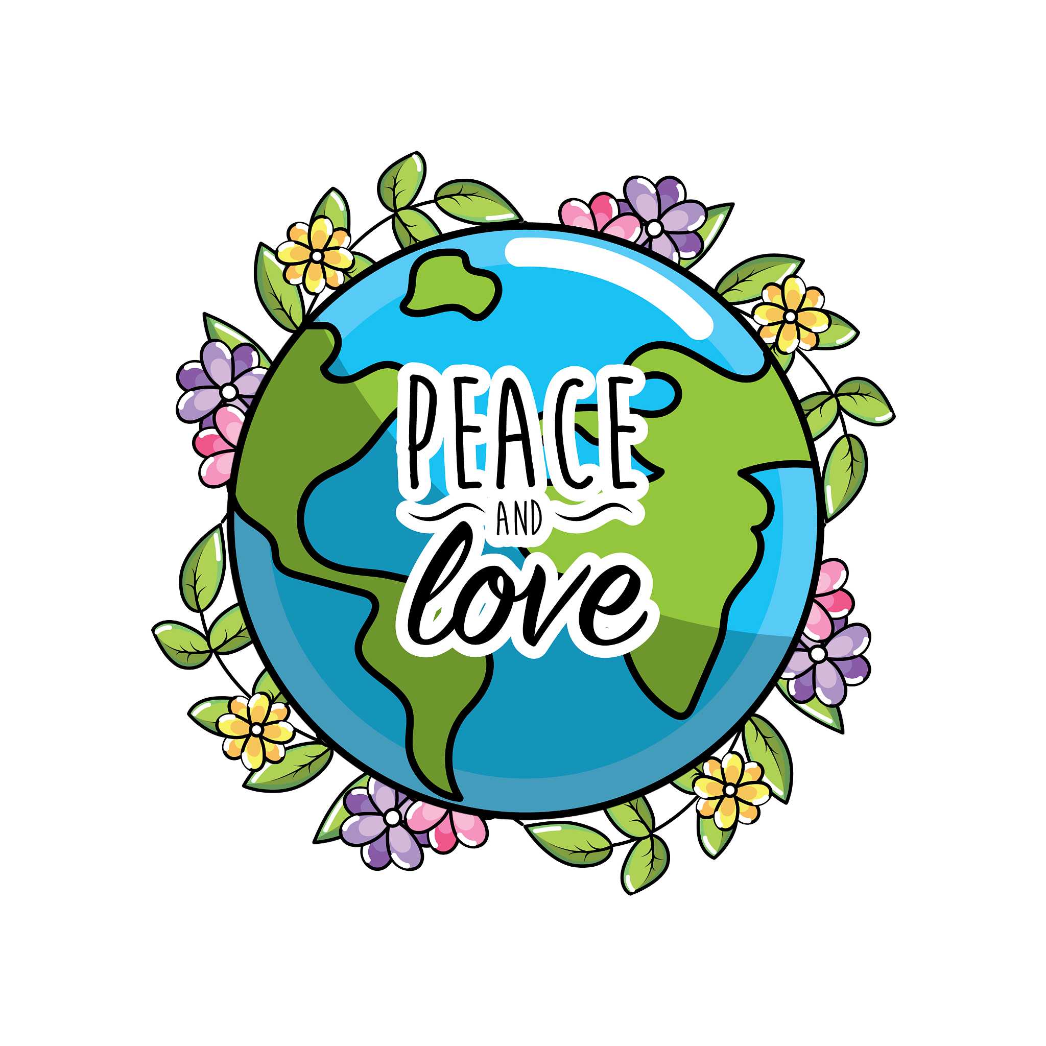 global peace in worldwide to harmony spirit