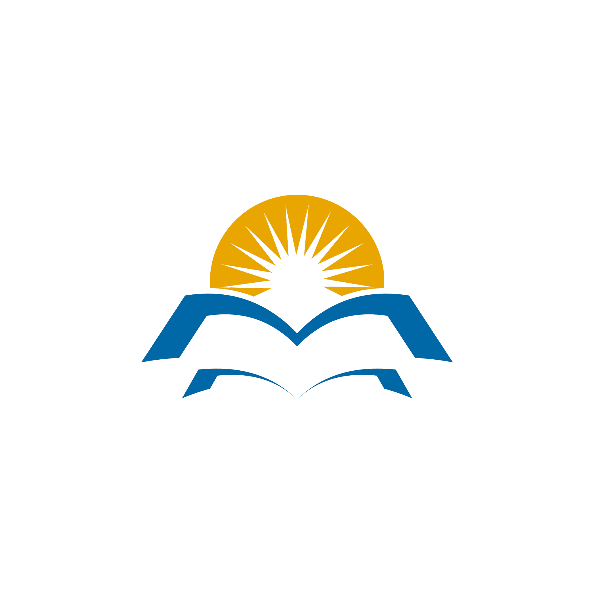 肥西实验中学图书馆公众号logo设计