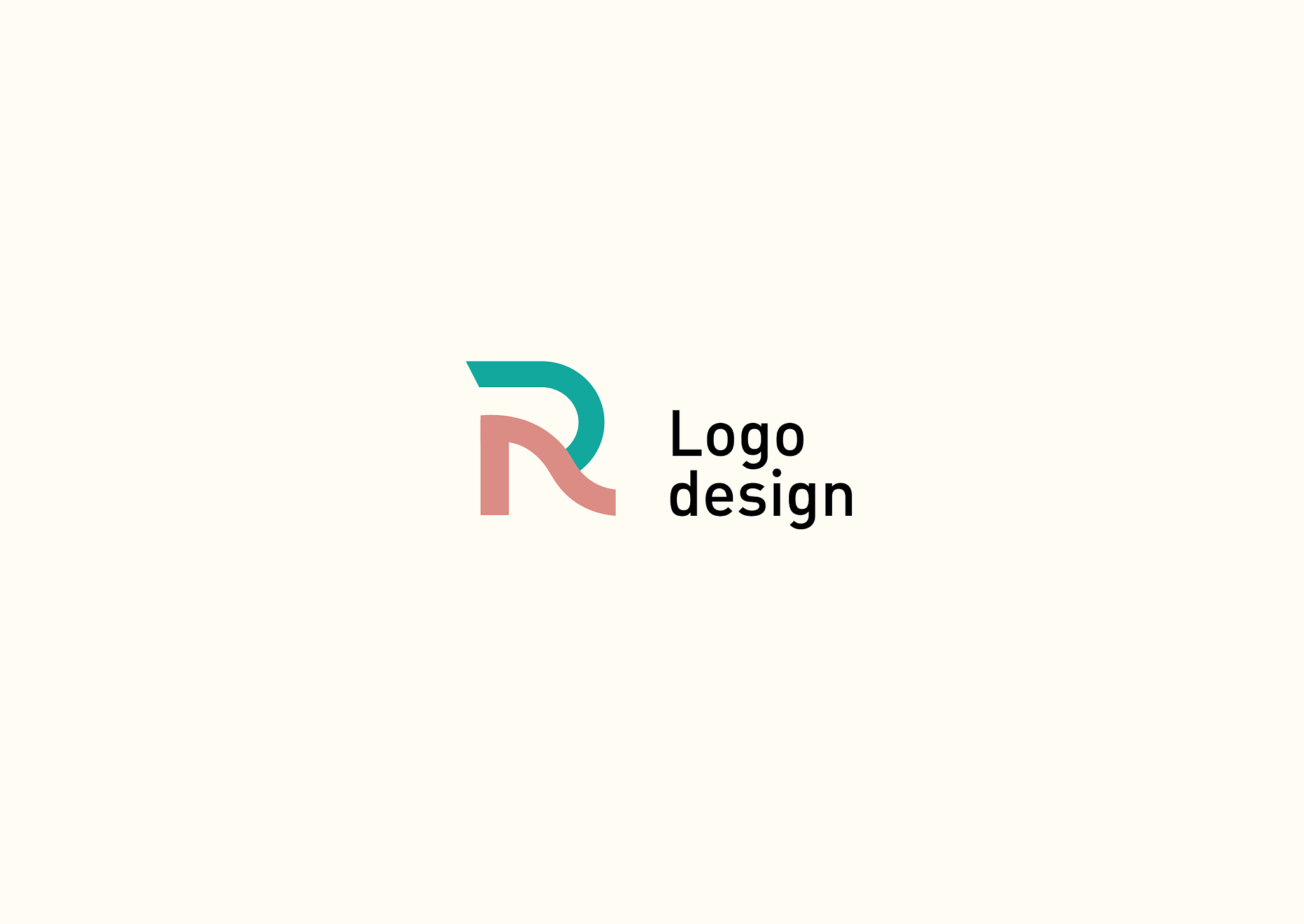 development of a creative geometric logo the