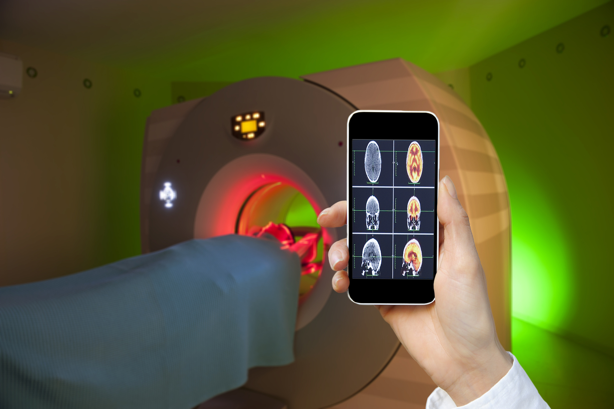 smart phone application for medical scan
