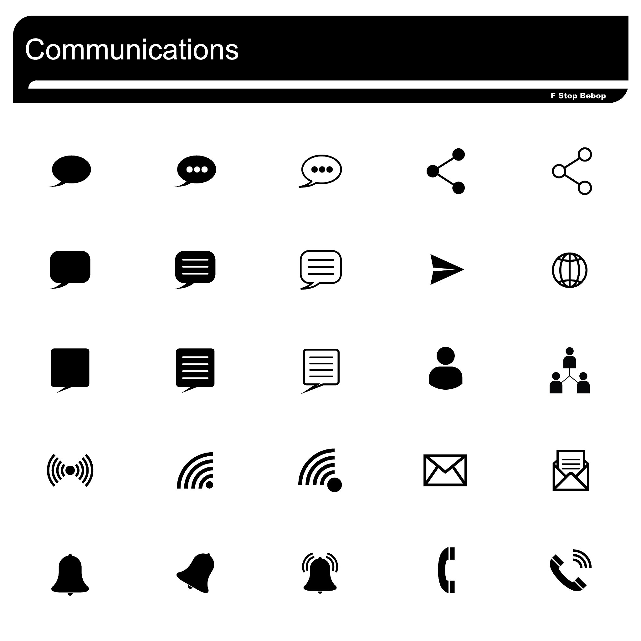 communication icons