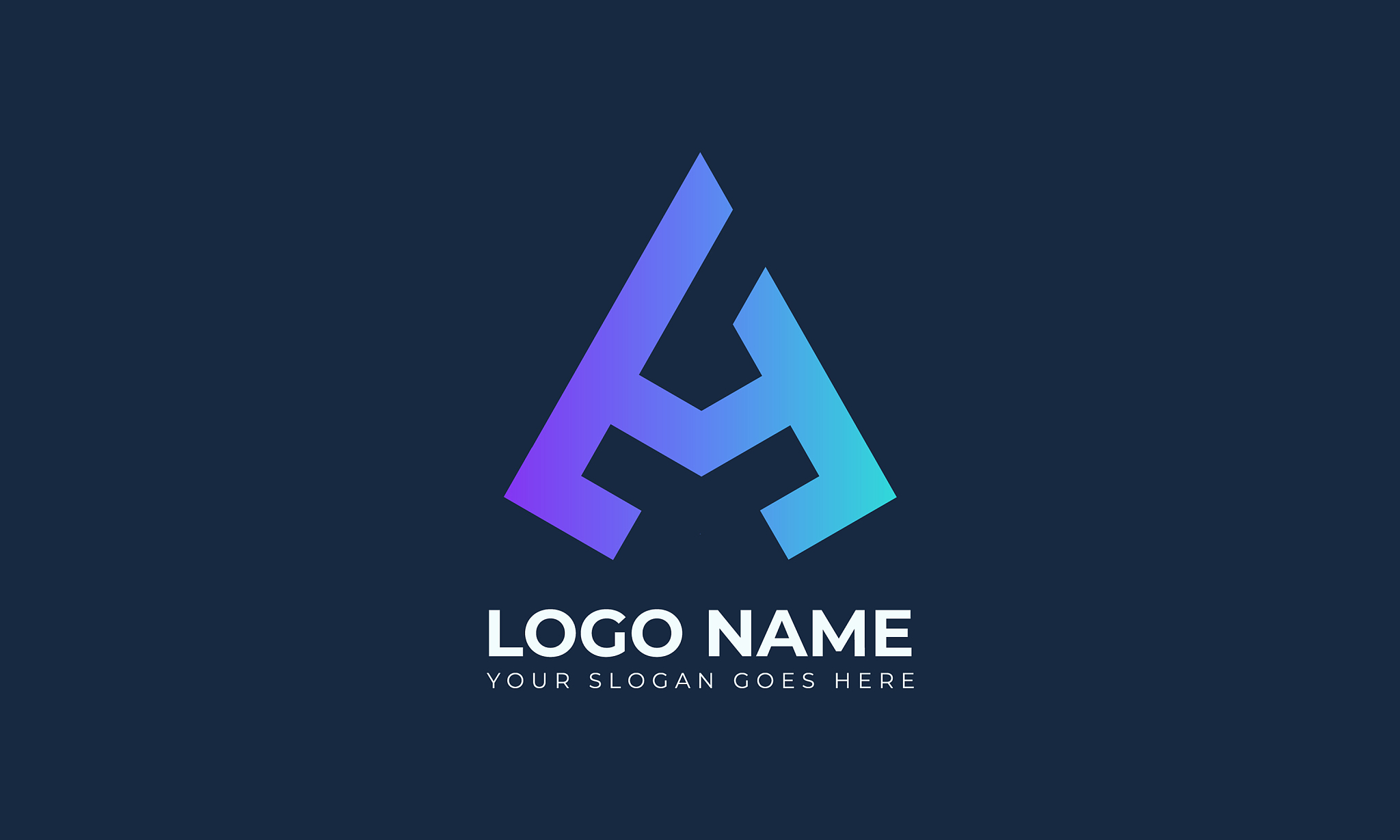a letter logo design template