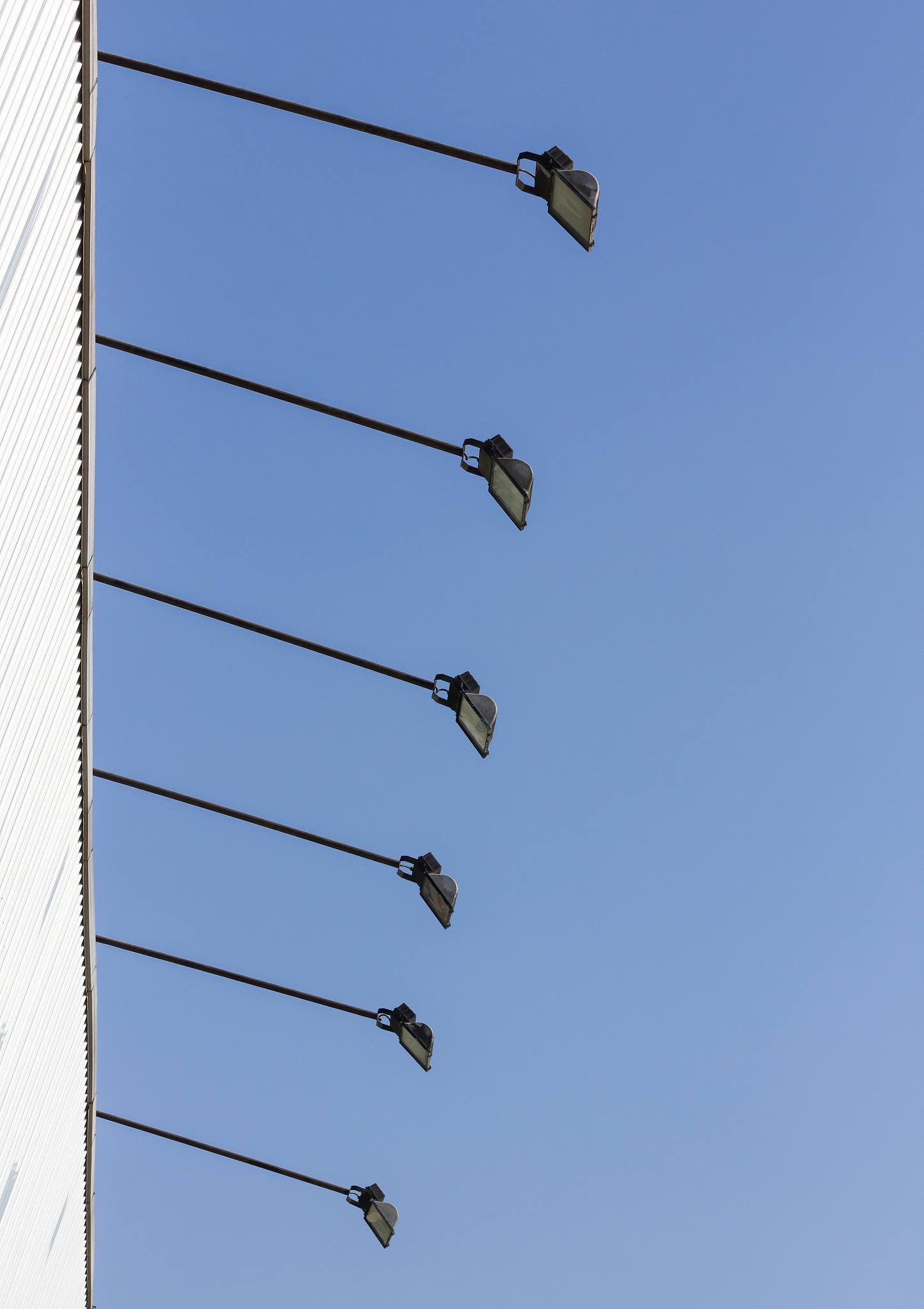 spot-light  over blue sky