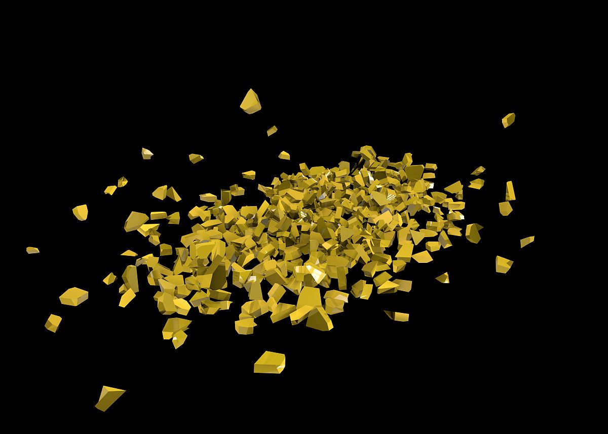 黄金图像<strong>高清</strong>3d渲染