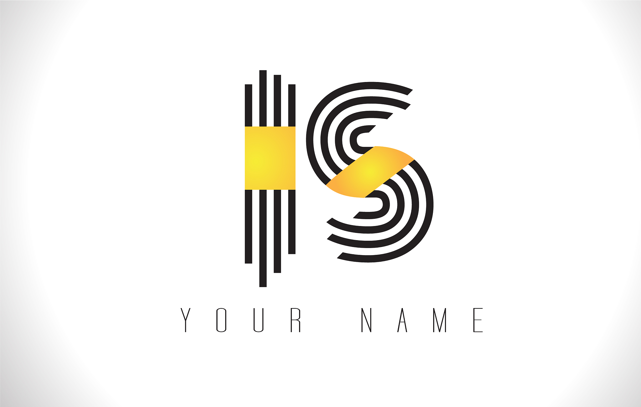 is black lines letter logo creative line letters