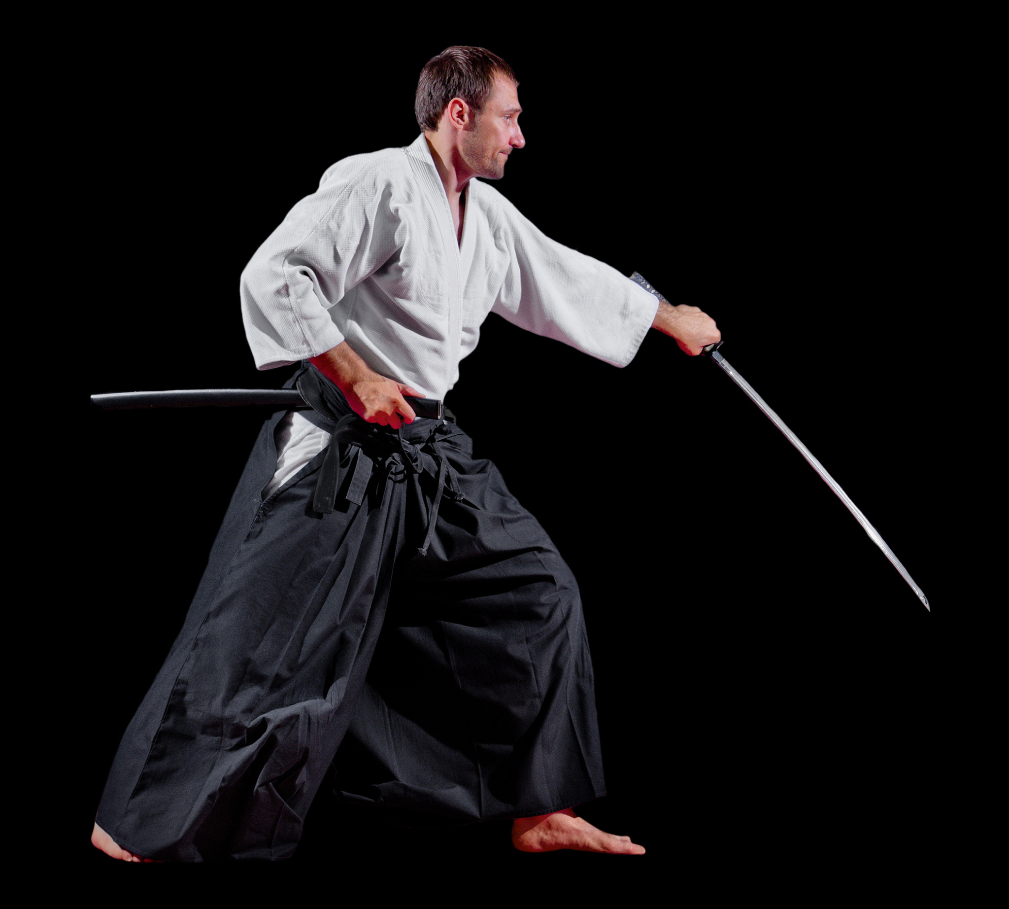 martial arts fighter isolated