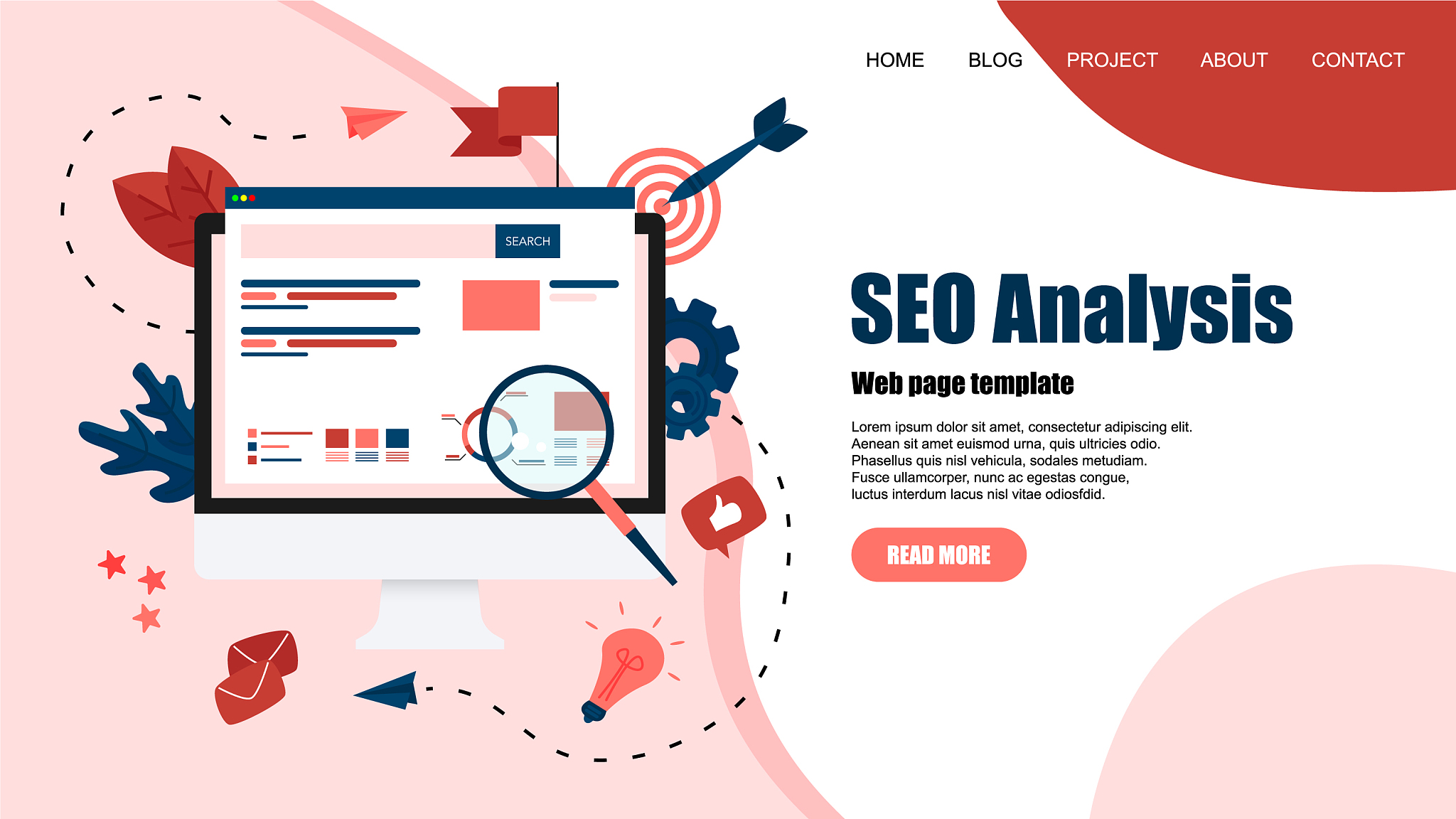 webpage template seo analysis