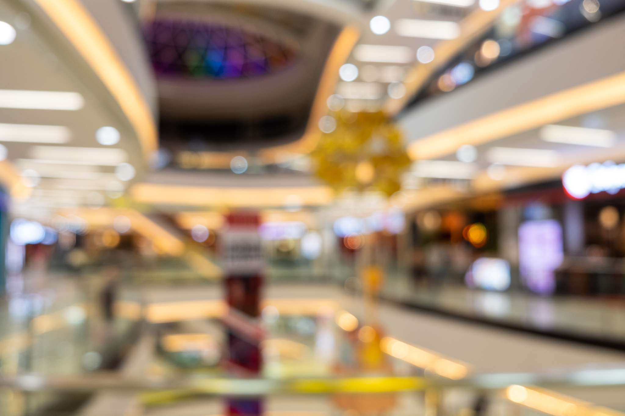 blur scene of a shopping mall, can be used as a background for c