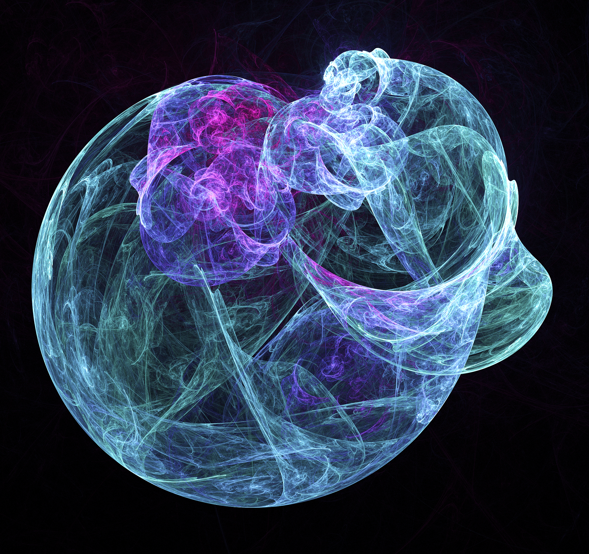 3d abstract fractal illustration background for creative design