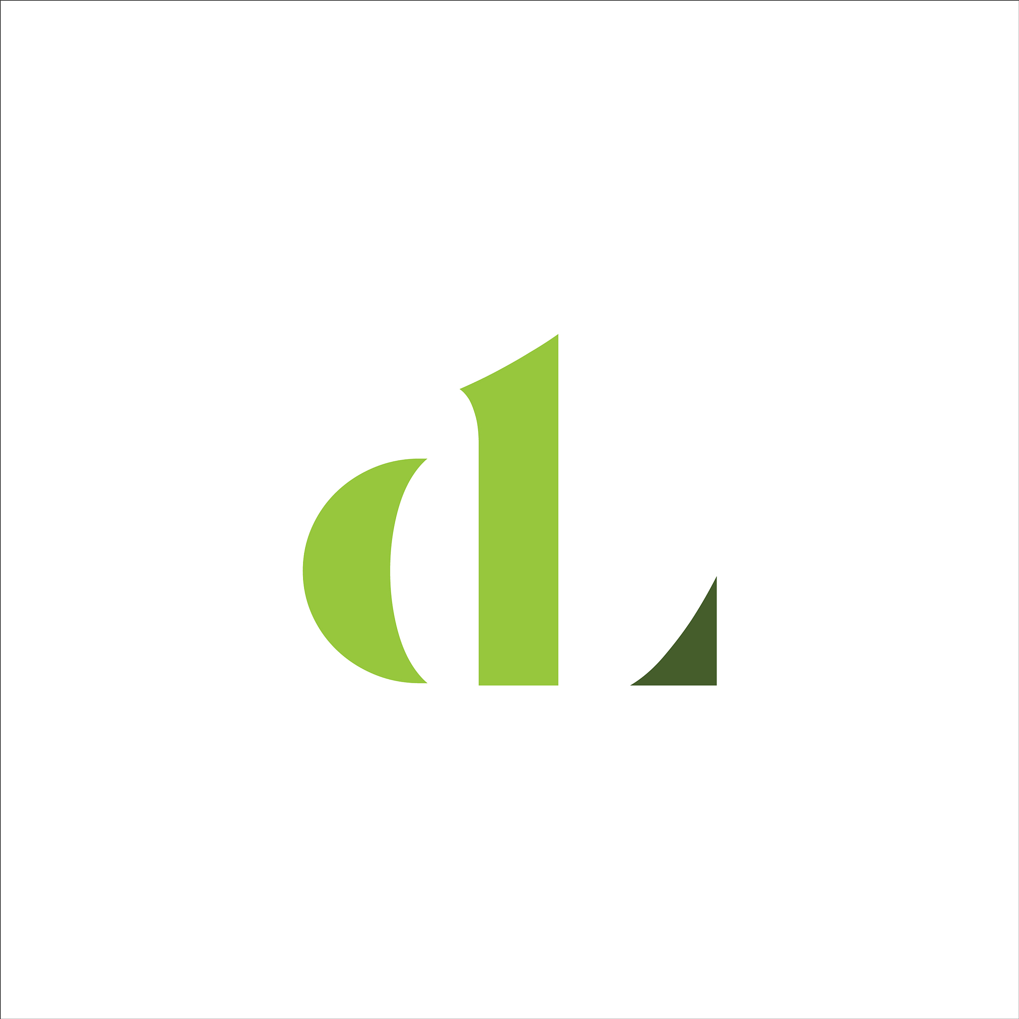 initial letter dl logo template design
