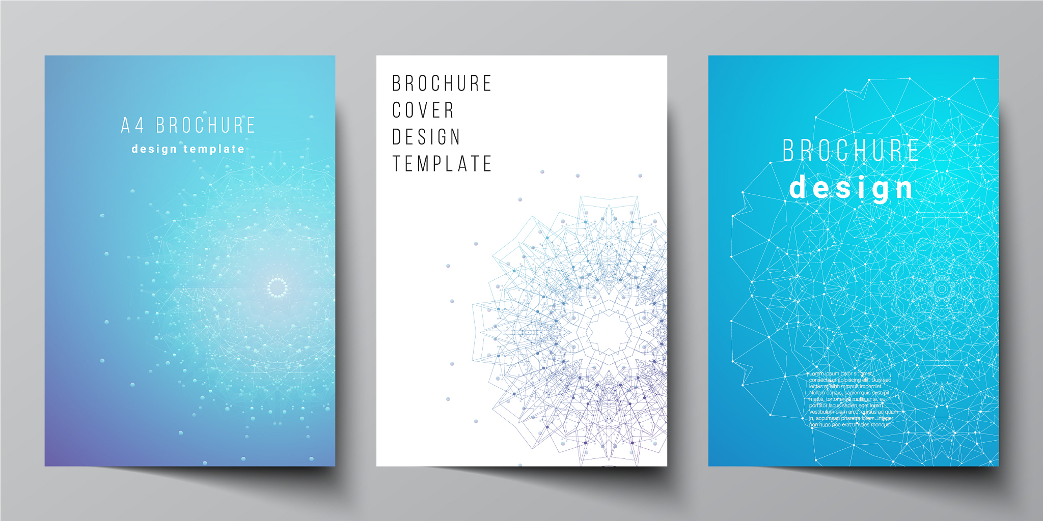 layout a4 format modern cover mockup