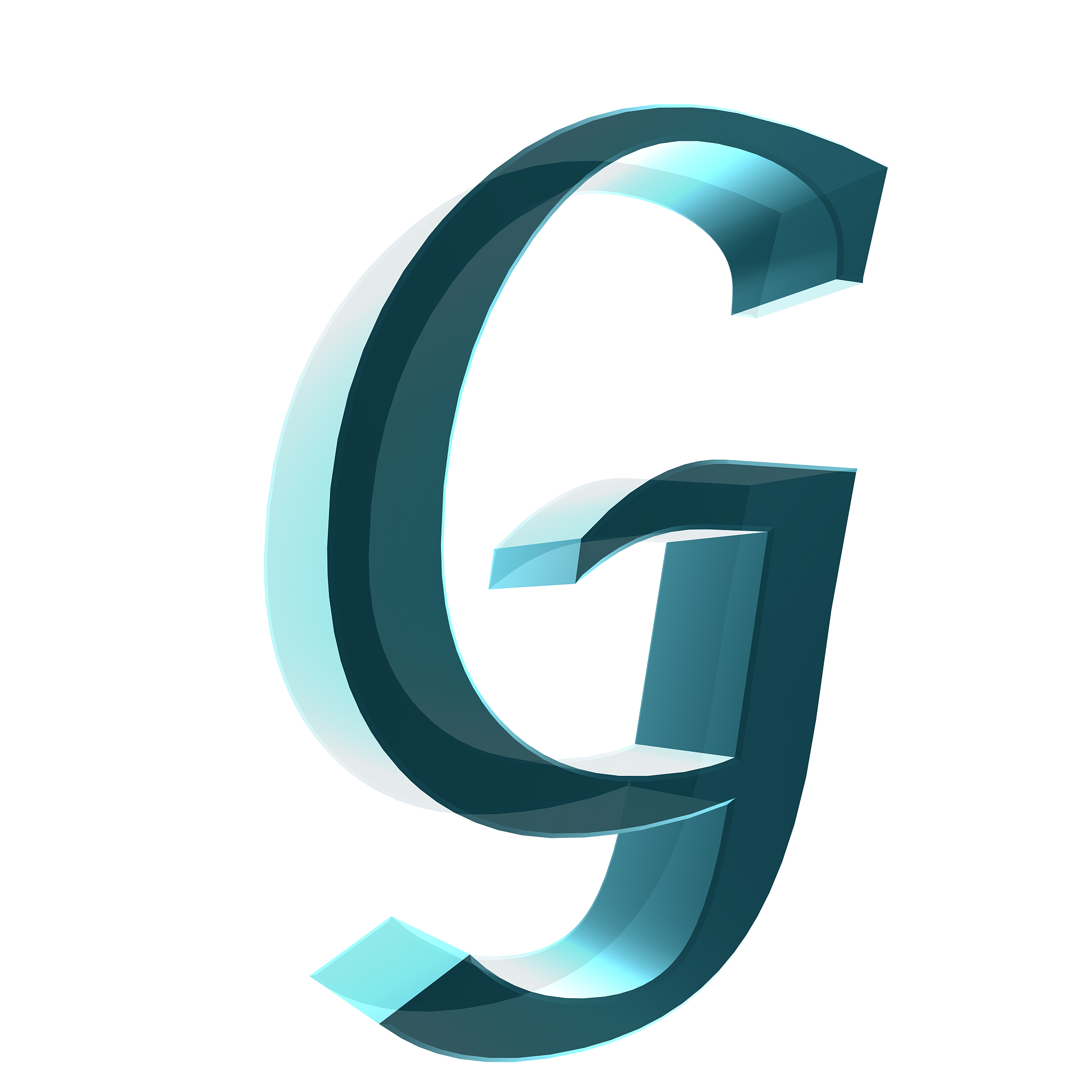 3d letter collection - g