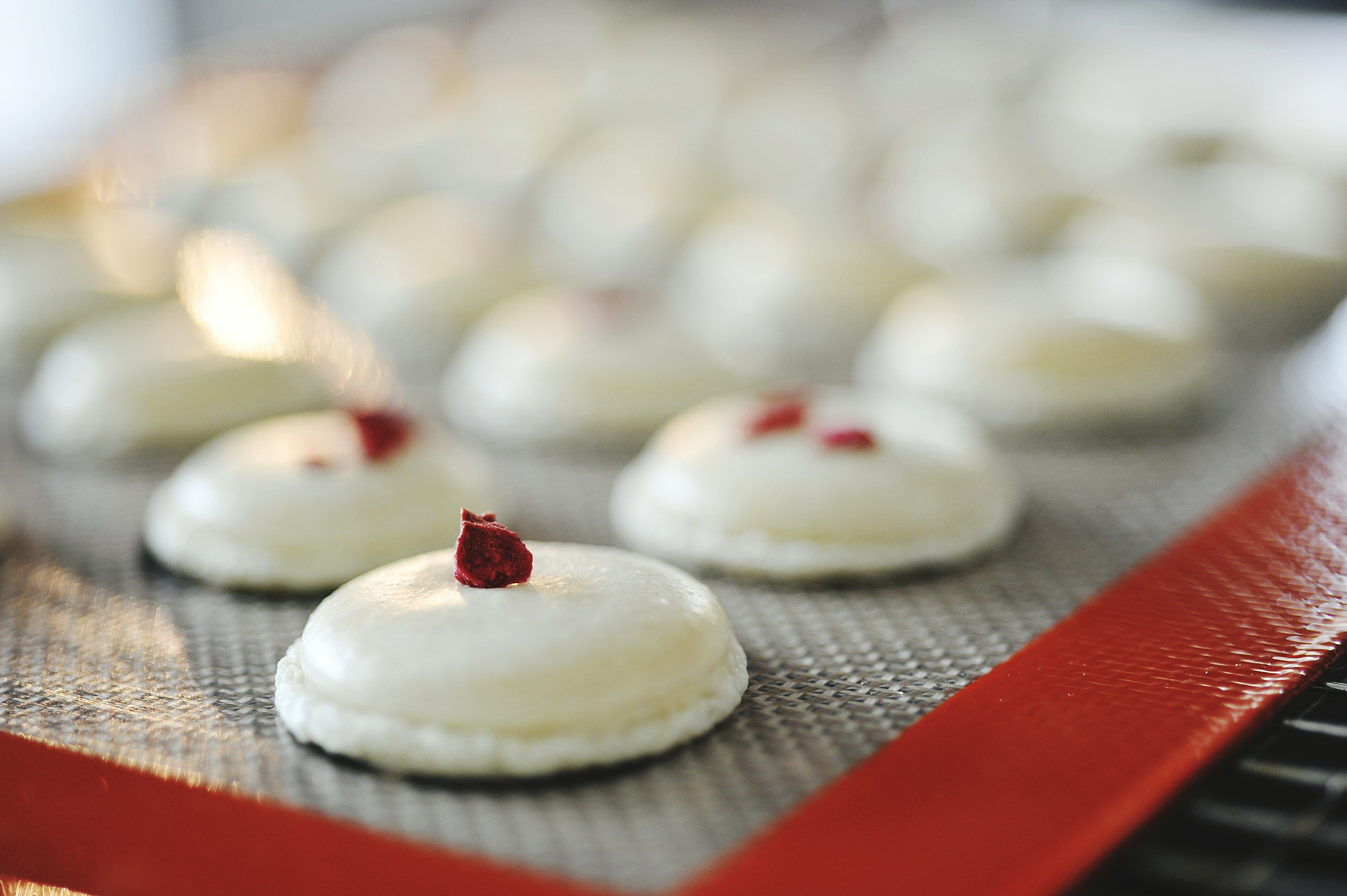 close-up of sweets on sheet