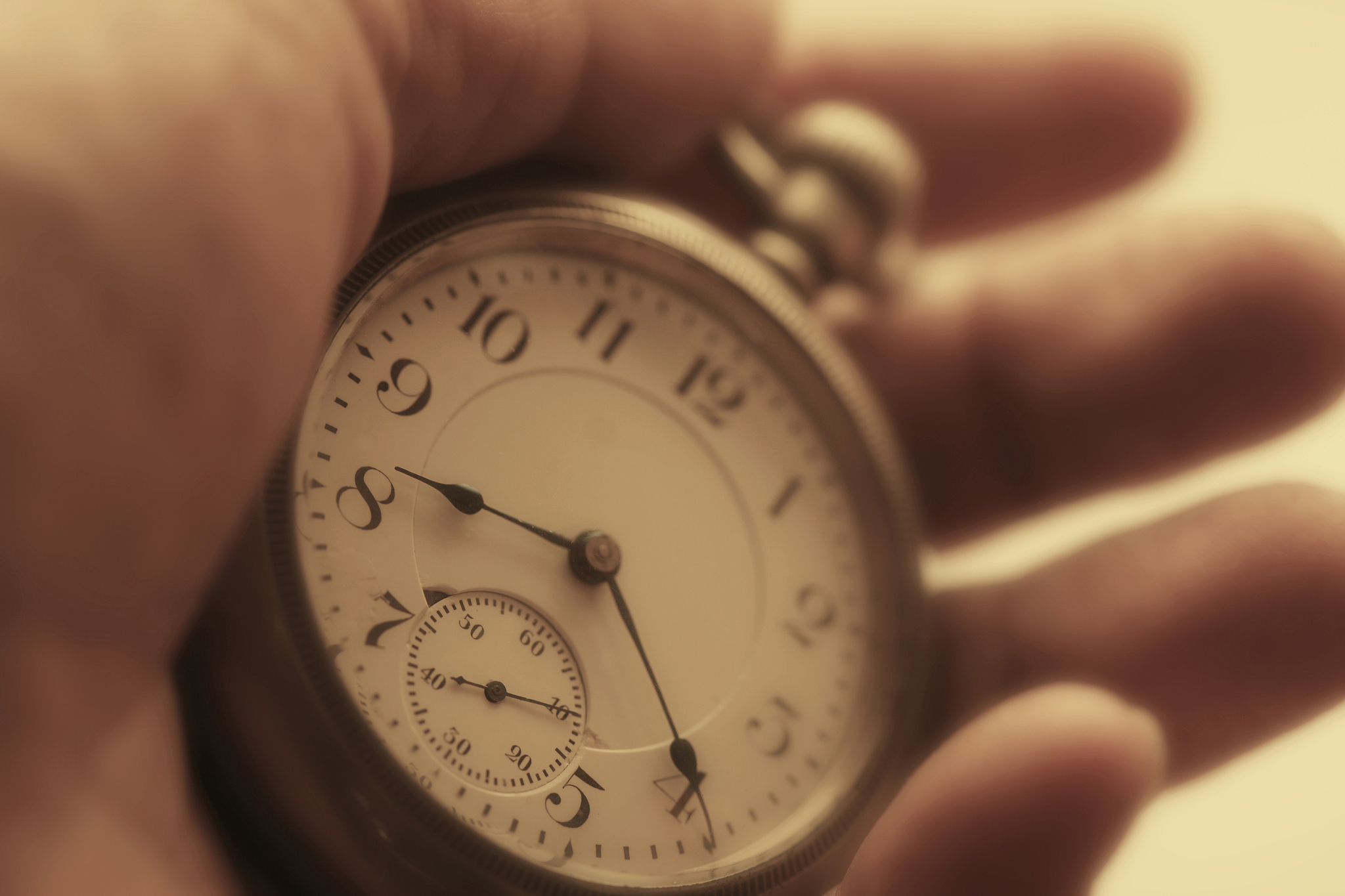 pocket watch with hands