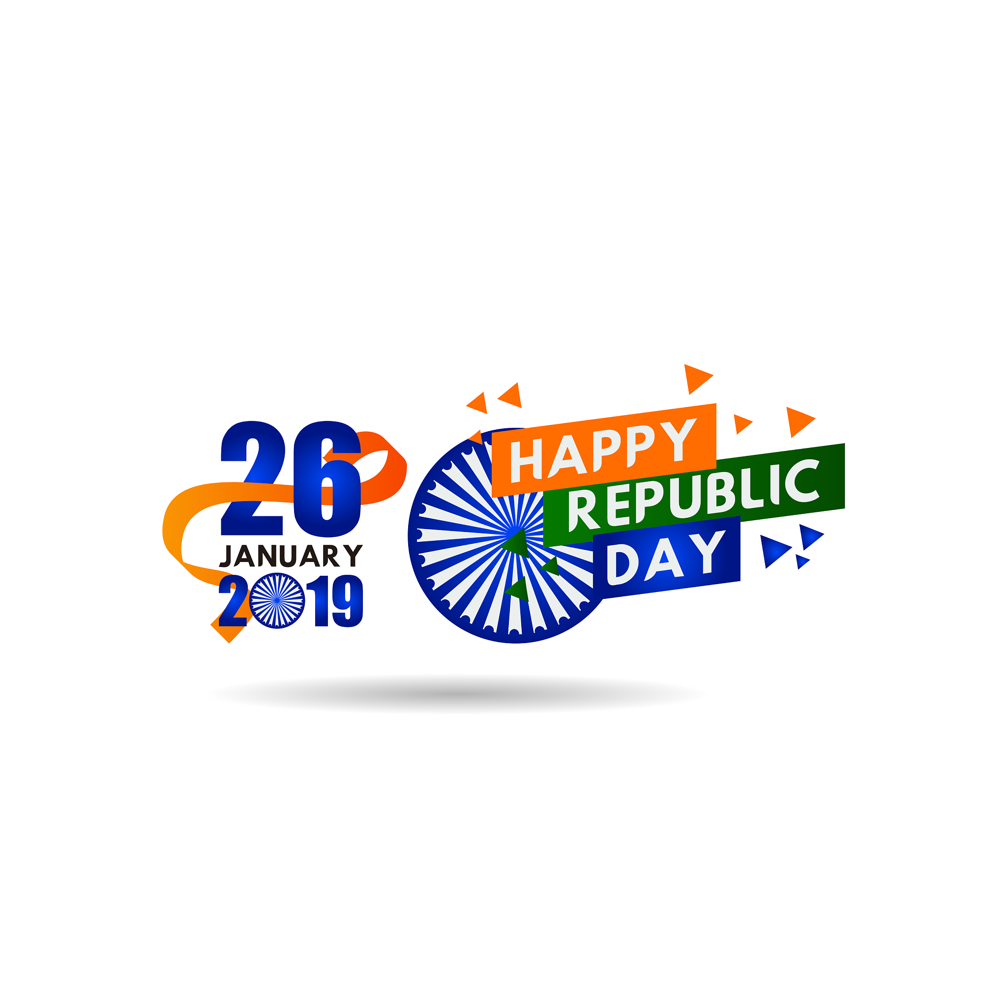 happy republic day template design