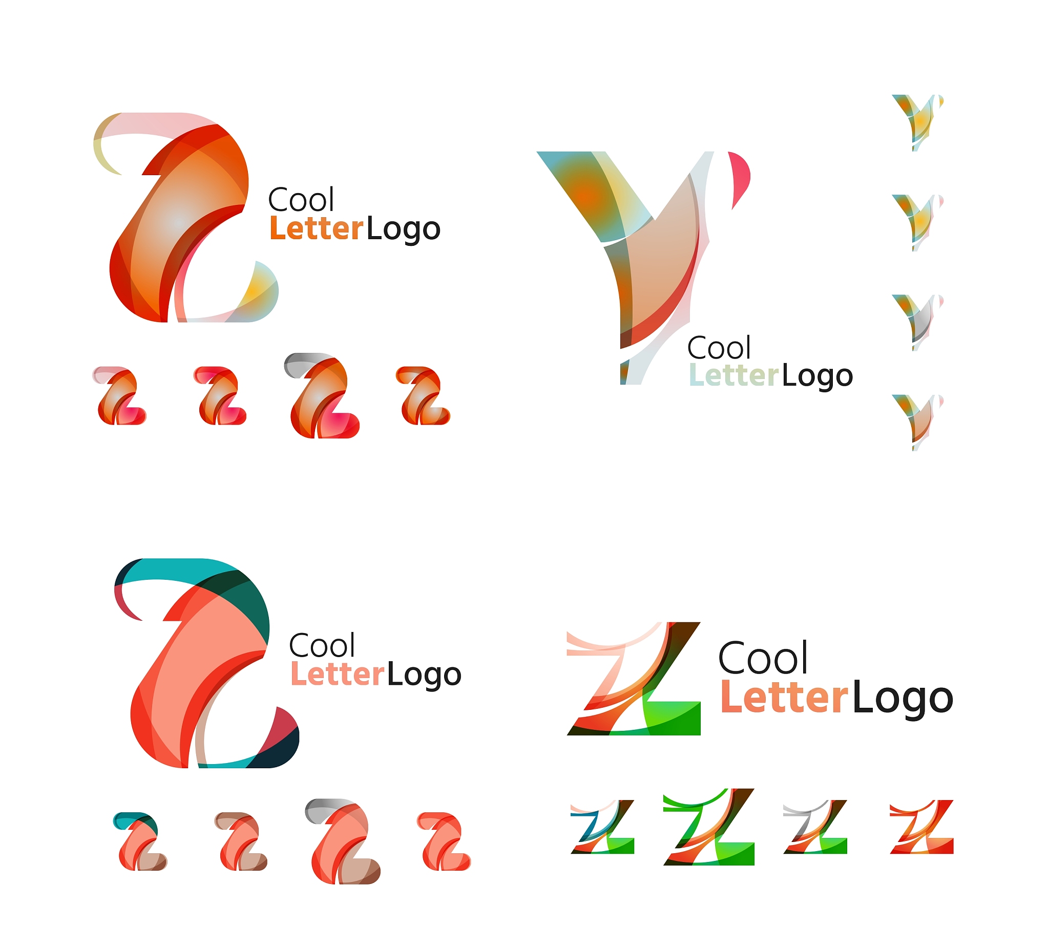letter business emblem collection