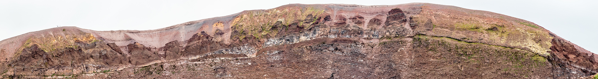 on the slopes of the crater of vesuvius