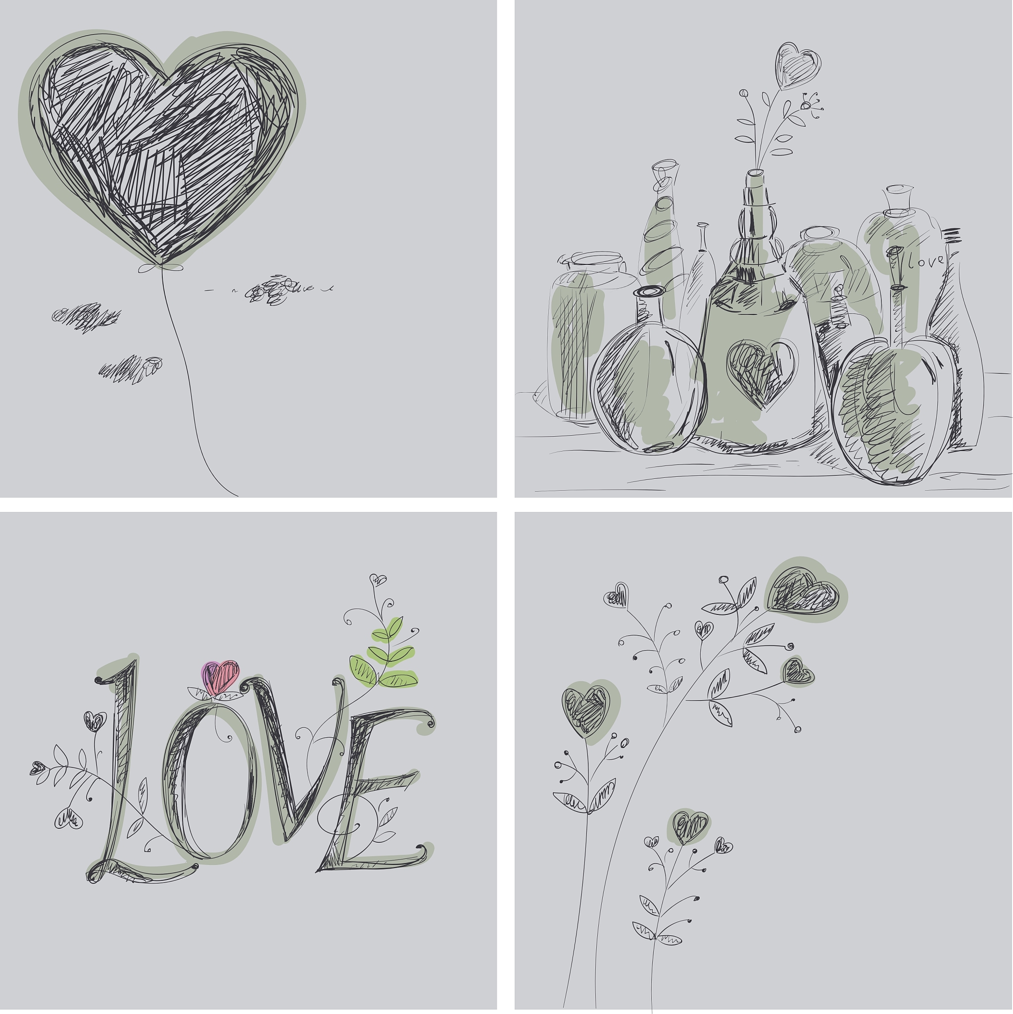 线性爱海报设计脚本：简约线条，表达纯粹爱情