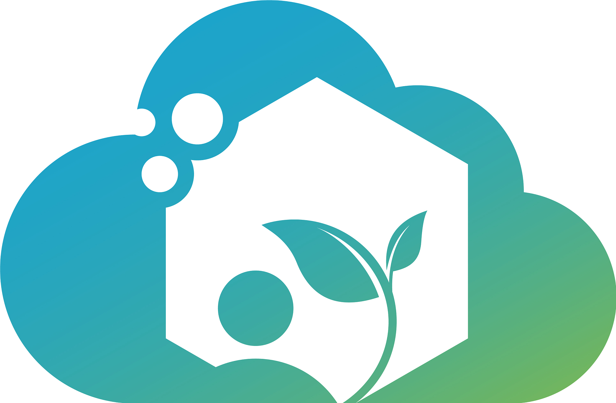 cloud people logo template